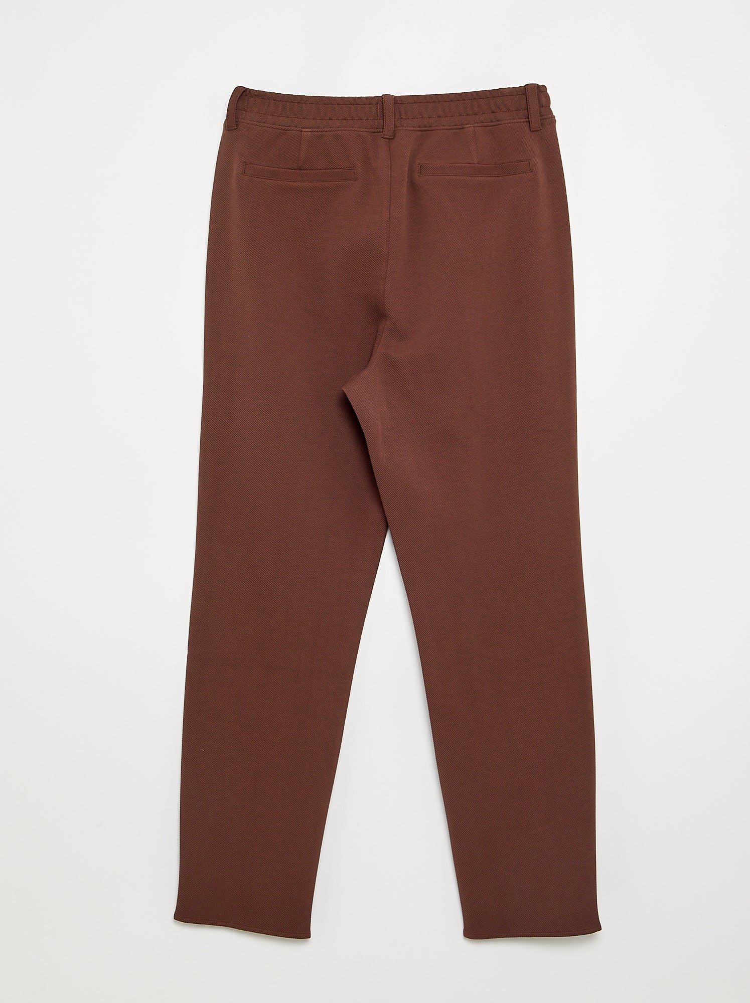 Chino regular uni - collection facile à enfiler - Marron