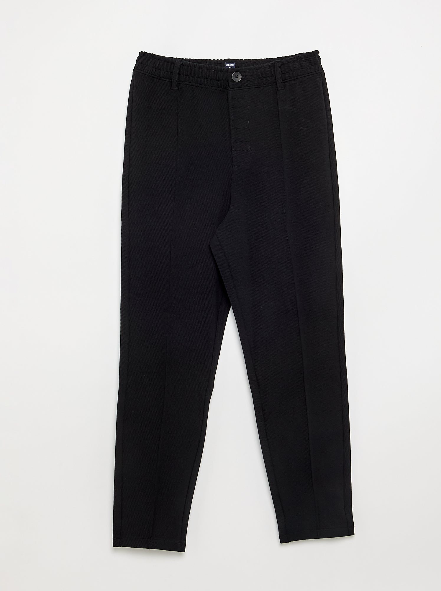 Chino regular uni - collection facile à enfiler - Noir