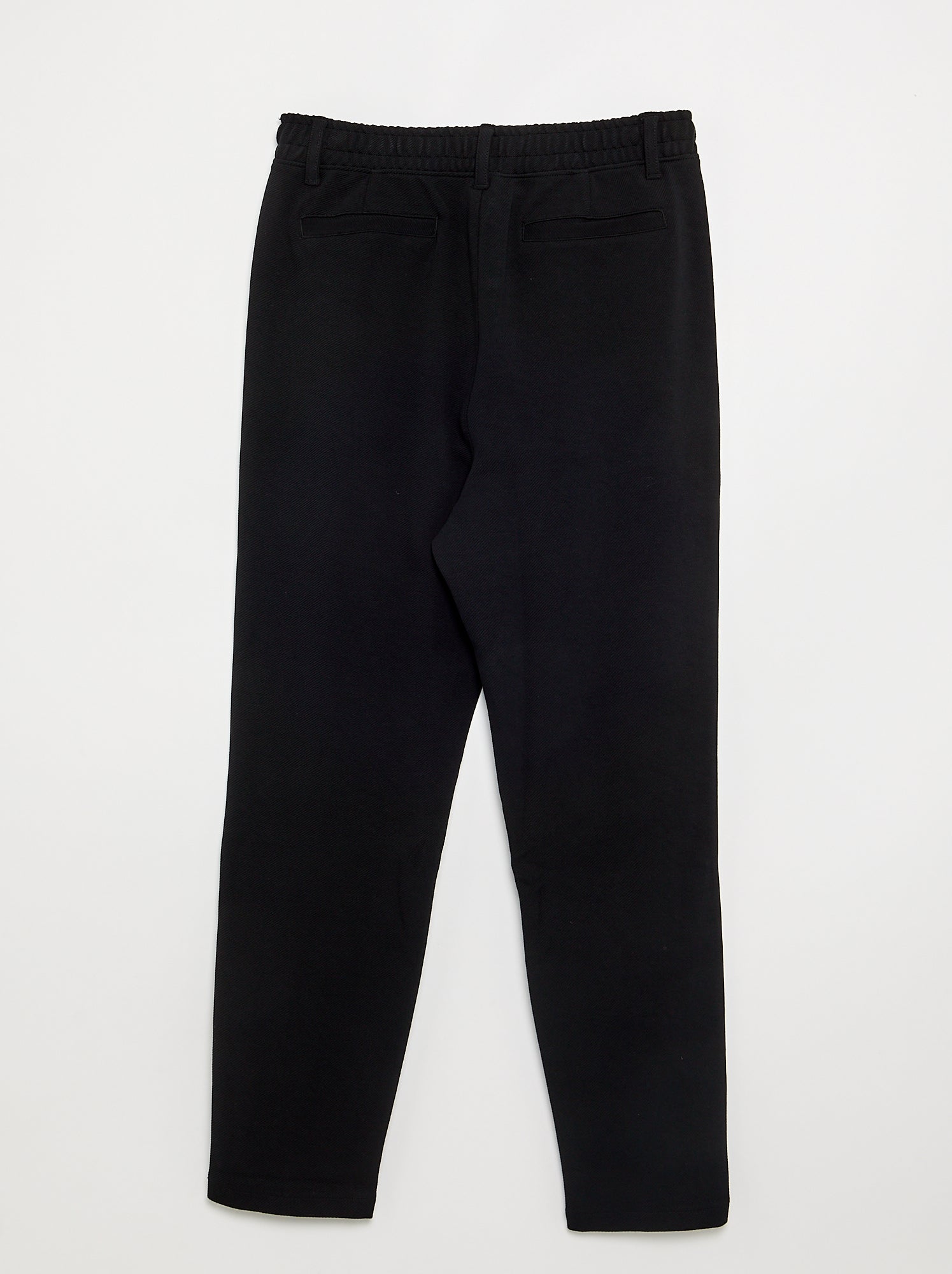 Chino regular uni - collection facile à enfiler - Noir
