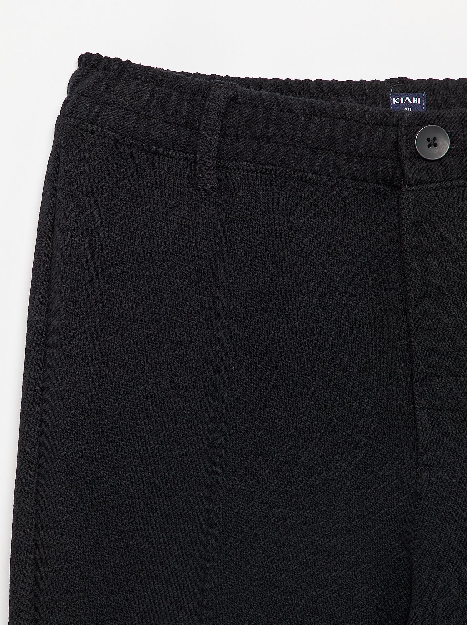 Chino regular uni - collection facile à enfiler - Noir