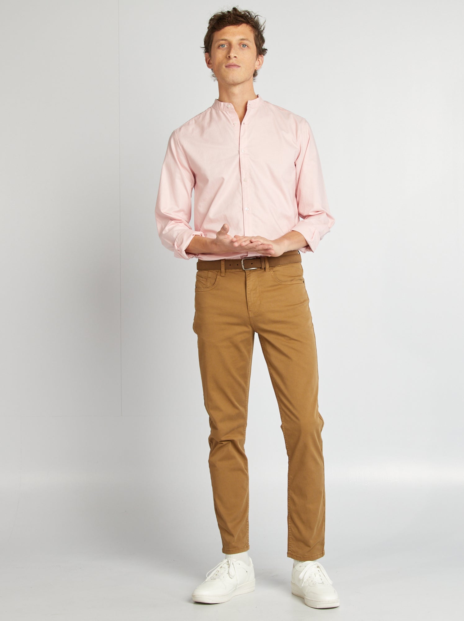 Chino slim 5 poches - L32 - Marron