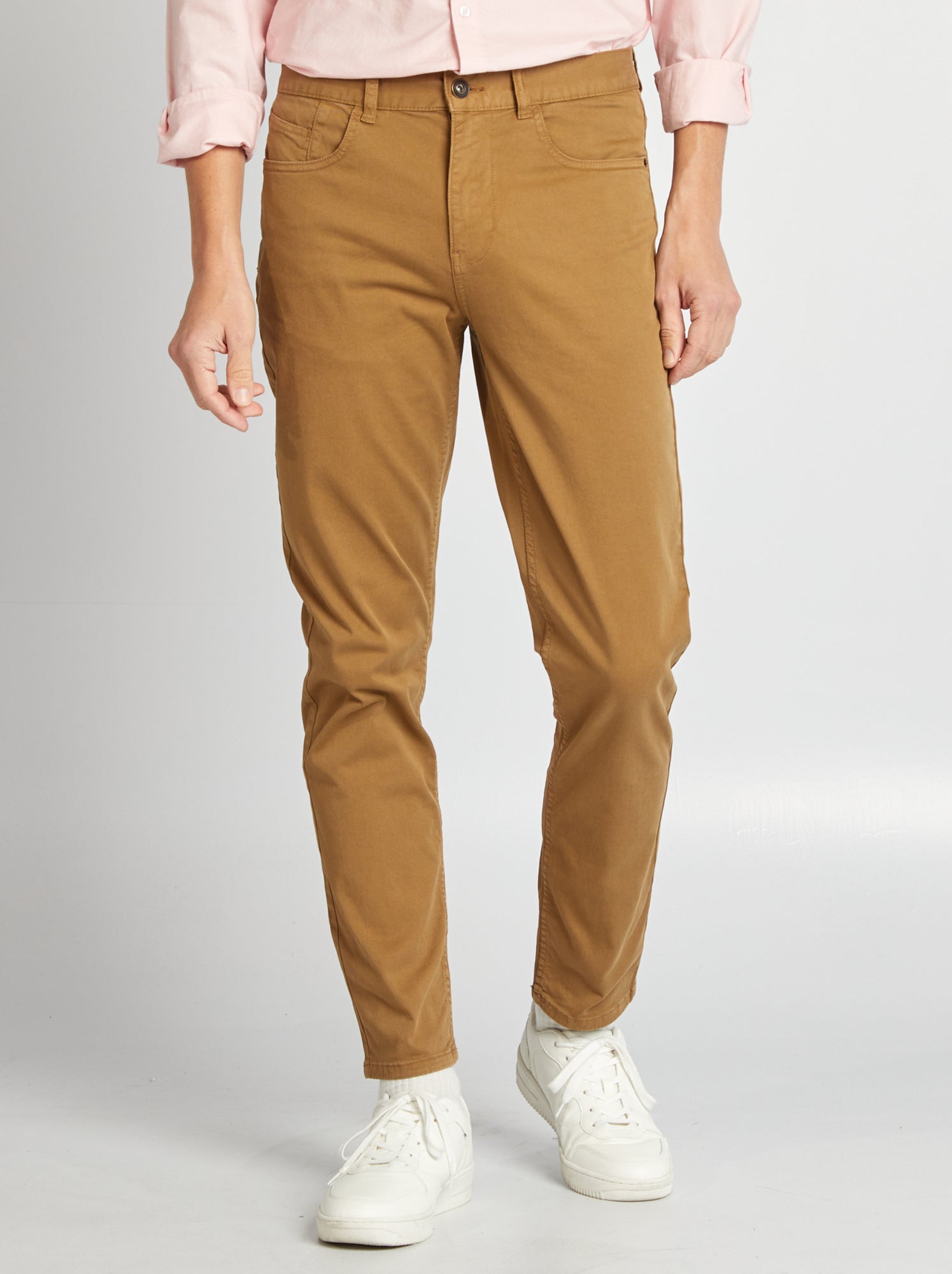 Chino slim 5 poches - L32 - Marron