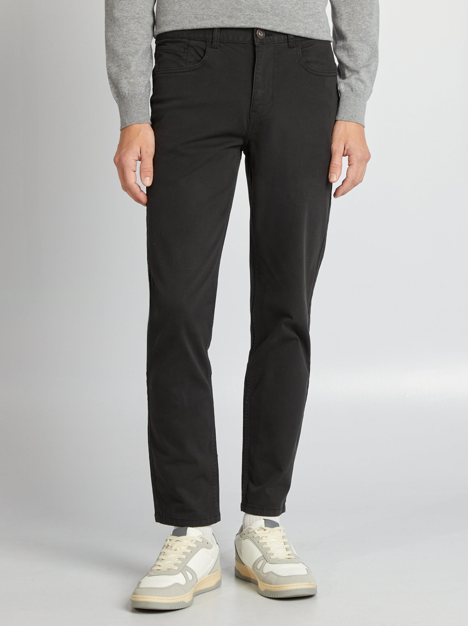 Chino slim 5 poches - L32 - noir