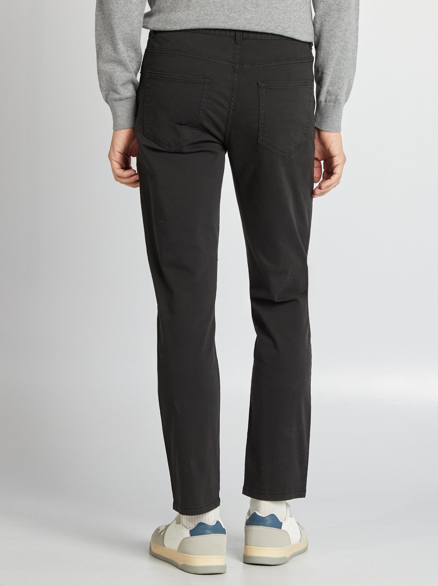 Chino slim 5 poches - L32 - noir