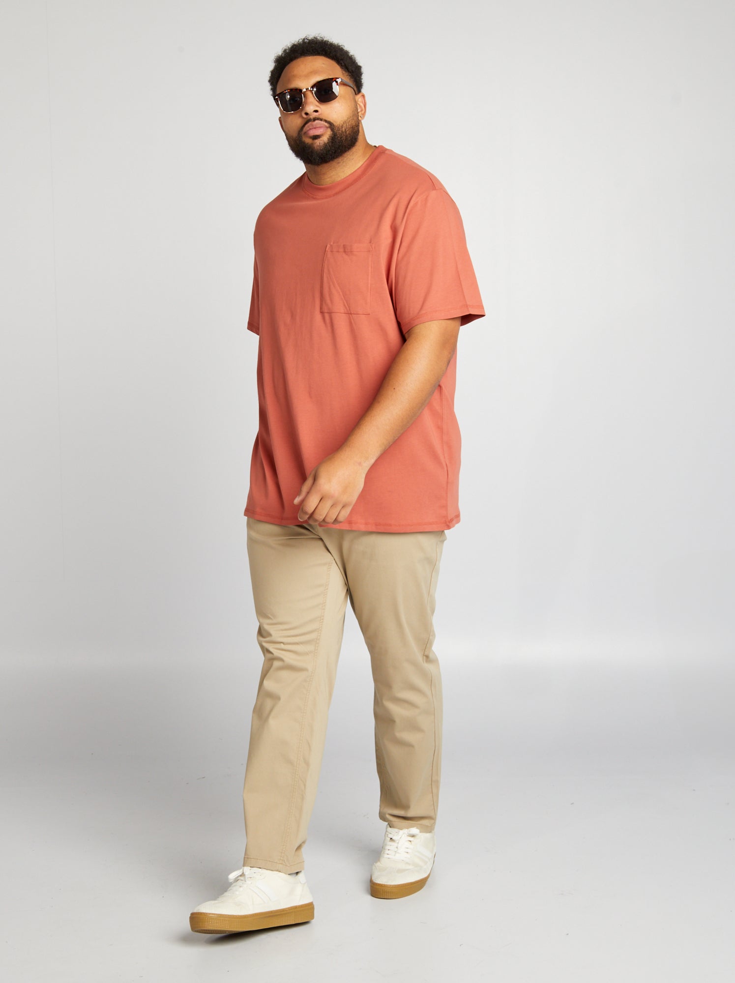 Chino slim en coton stretch - L30 - Beige