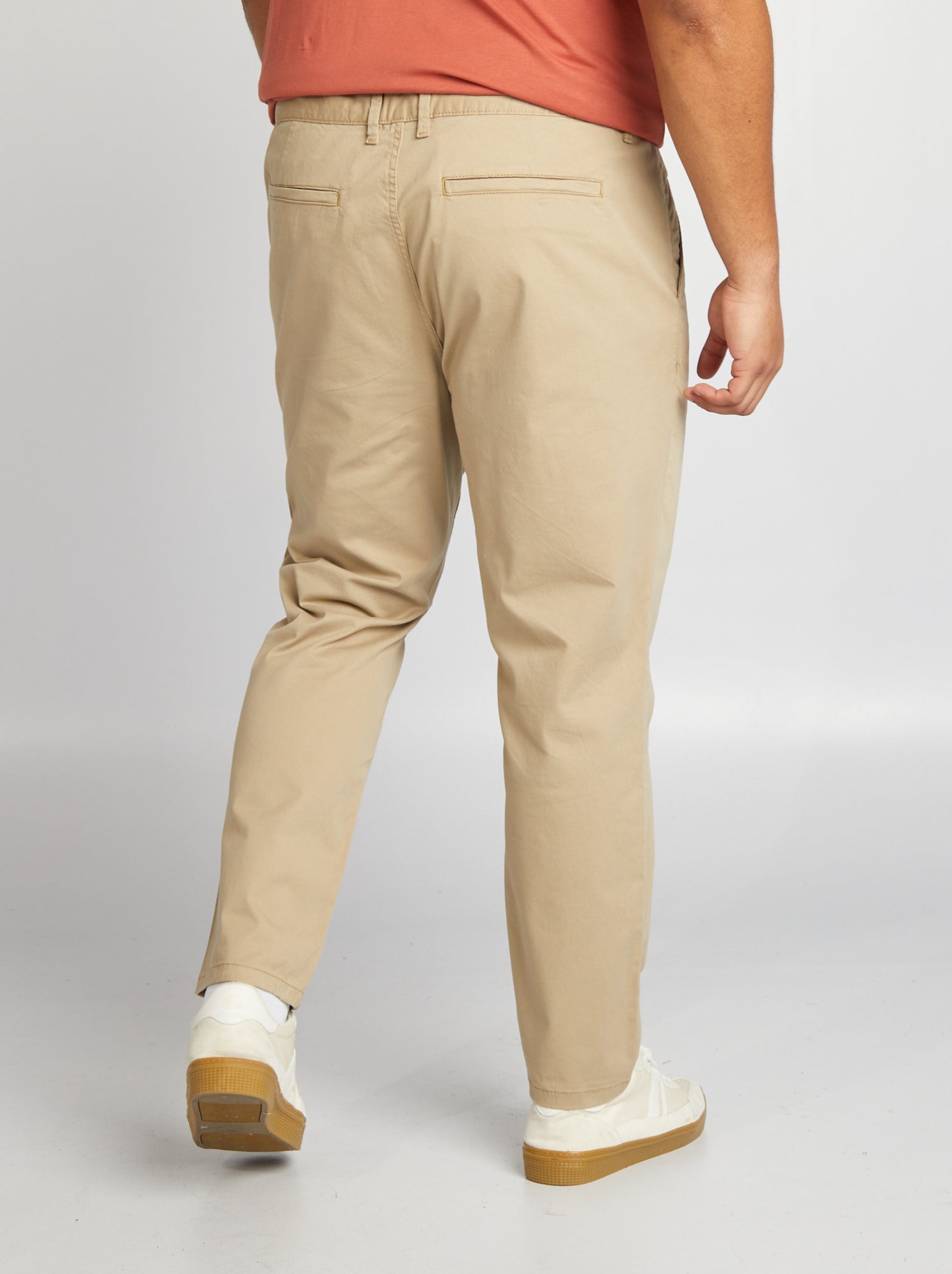 Chino slim en coton stretch - L30 - Beige