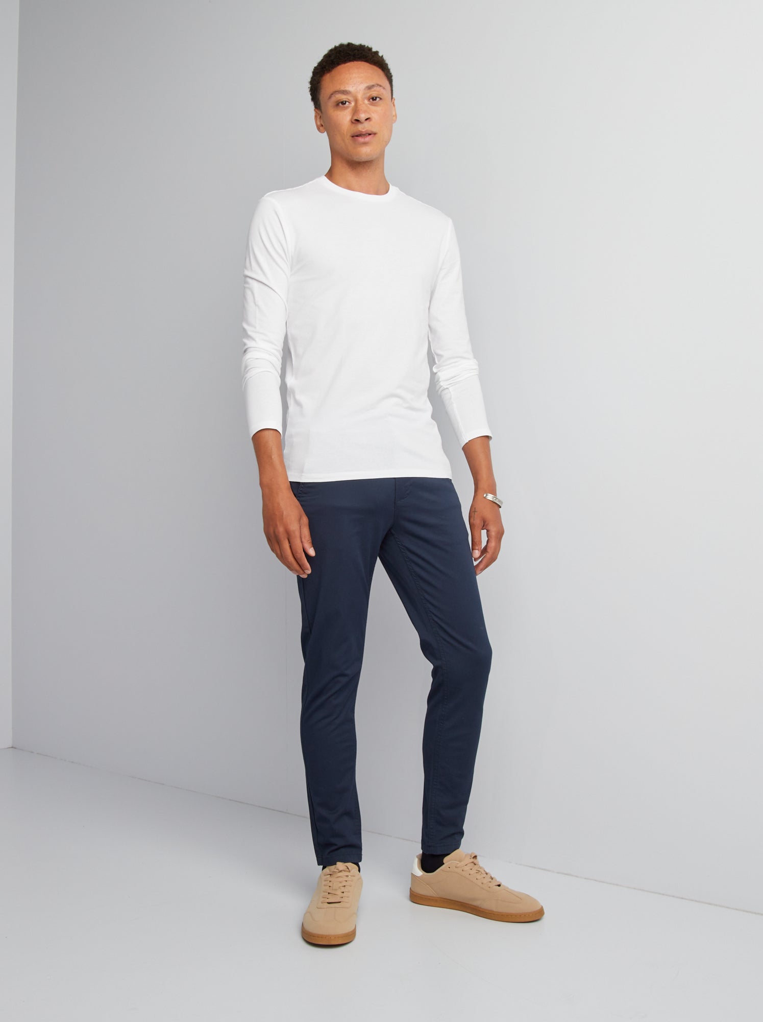 Chino slim - L34 - bleu marine