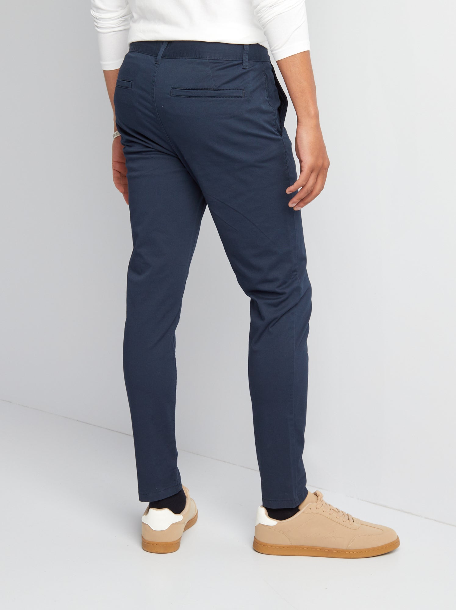 Chino slim - L34 - bleu marine