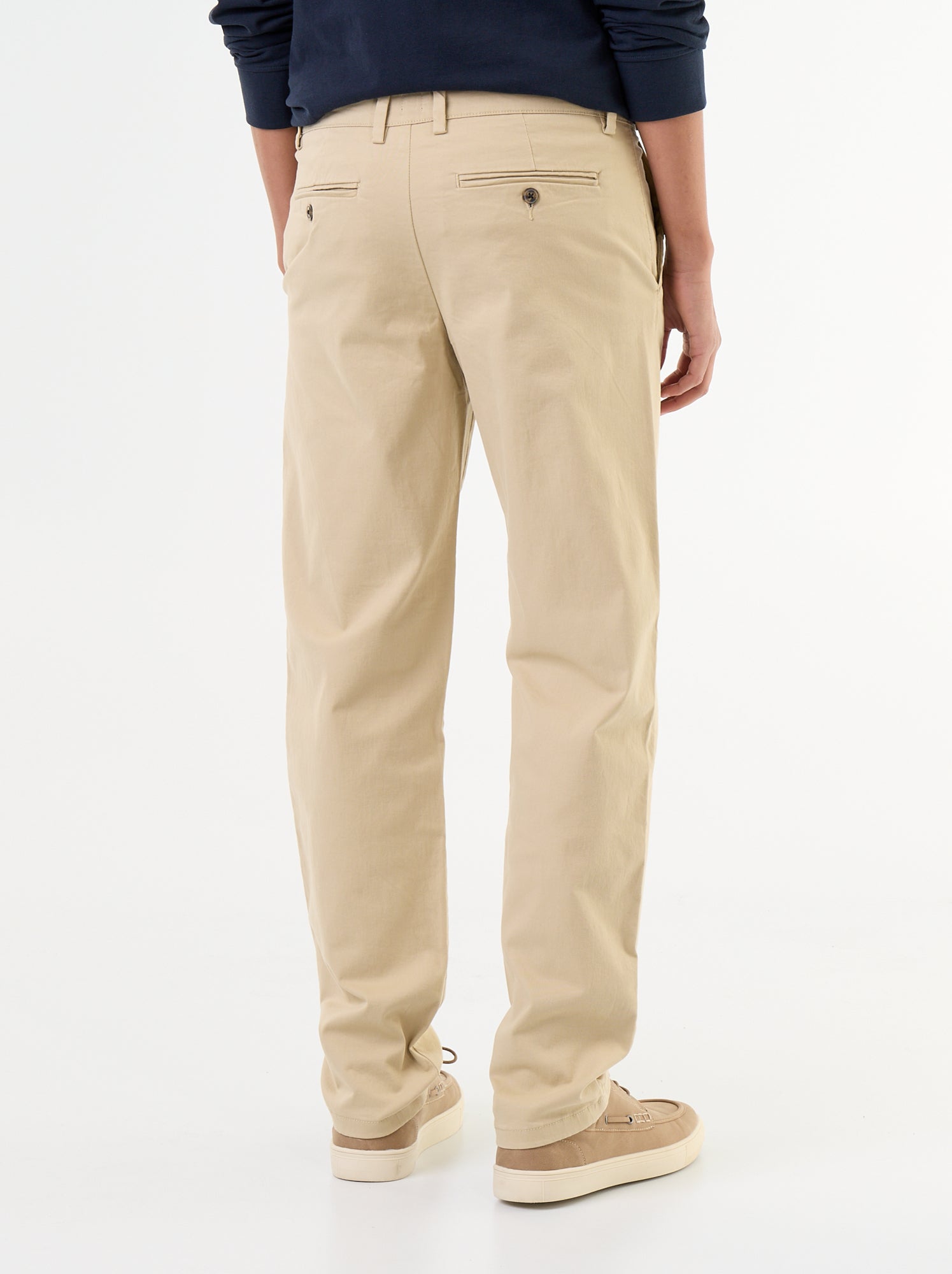 Chino uni taille standard - Beige