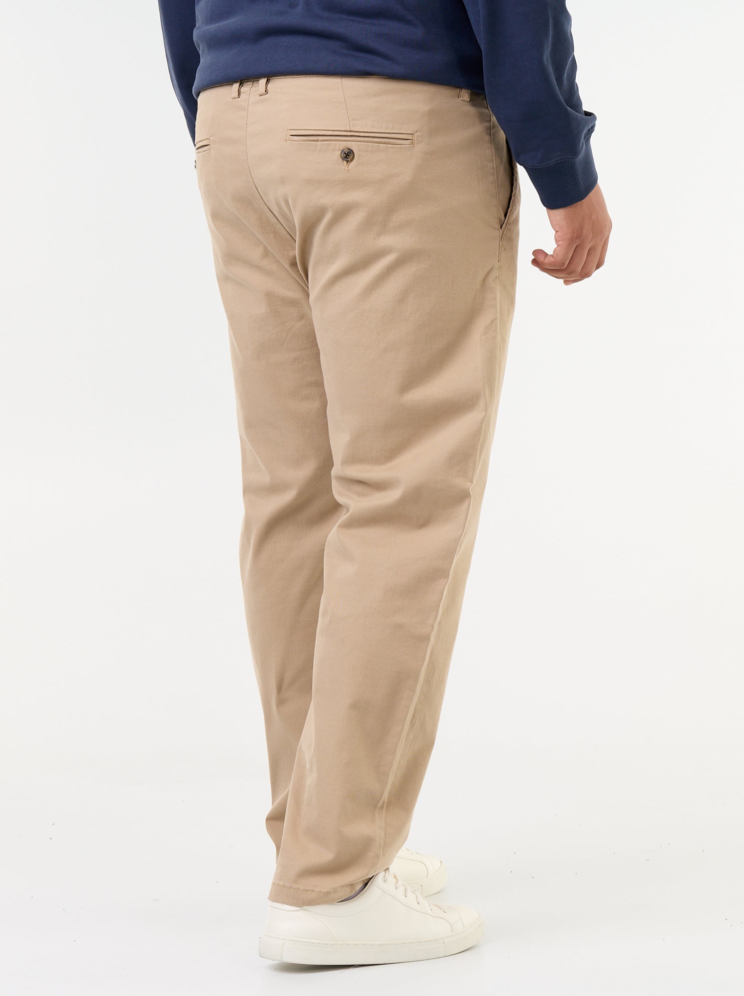 Chino uni taille standard - Beige