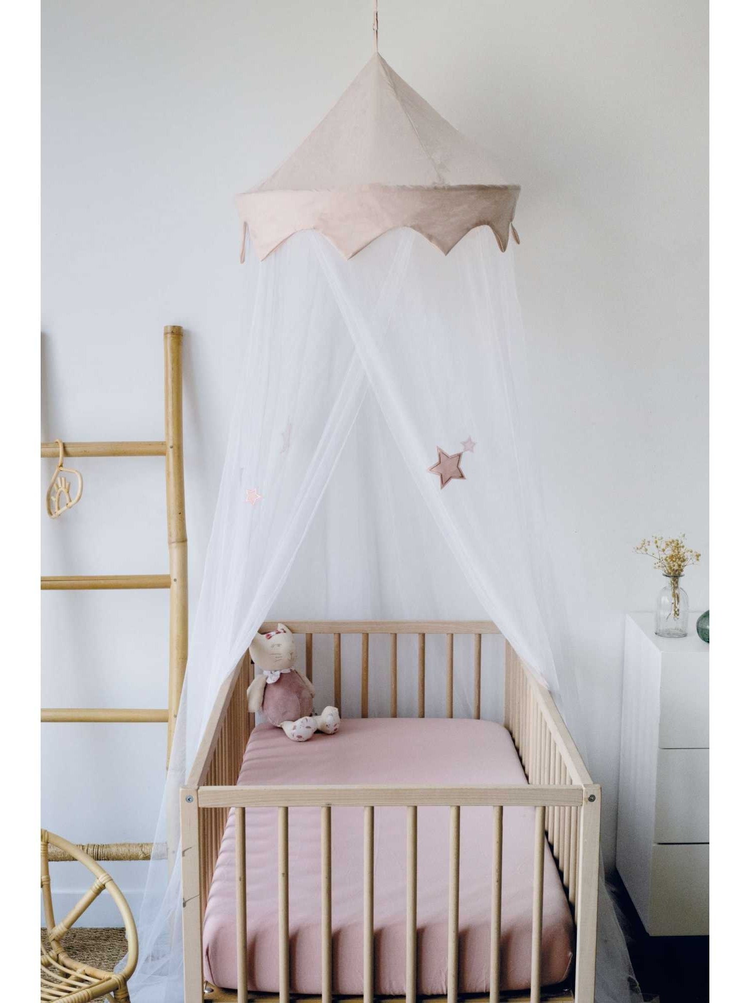 Ciel de lit moustiquaire - Rose