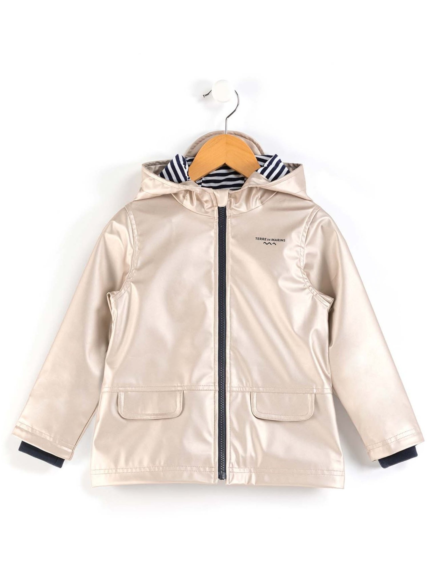Ciré imperméable avec capuche - terre de marins - Doré/or