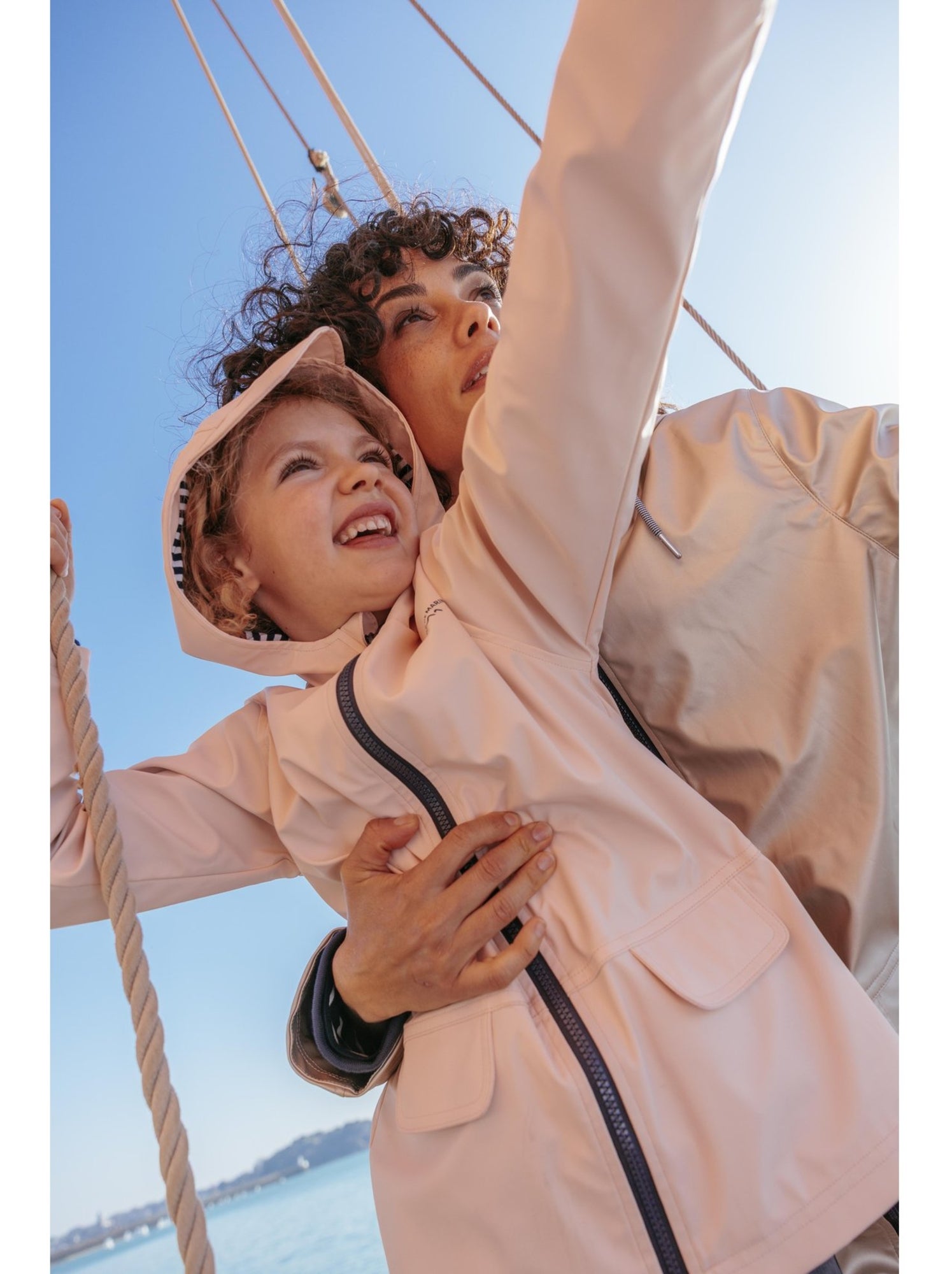 Ciré imperméable avec capuche - terre de marins - Rose