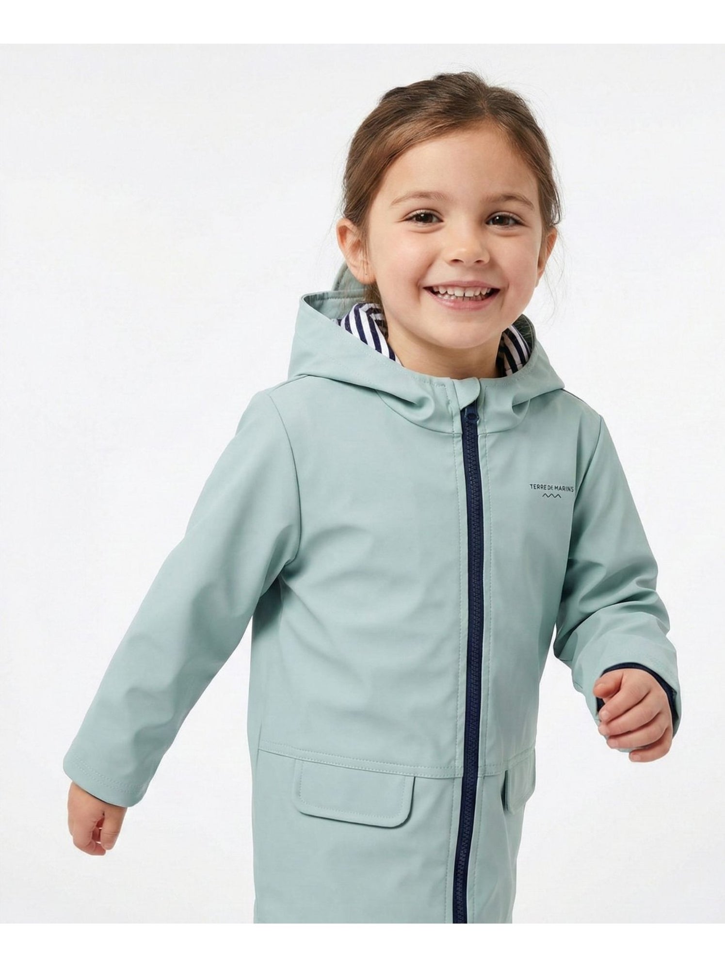 Ciré imperméable avec capuche - terre de marins - Vert clair