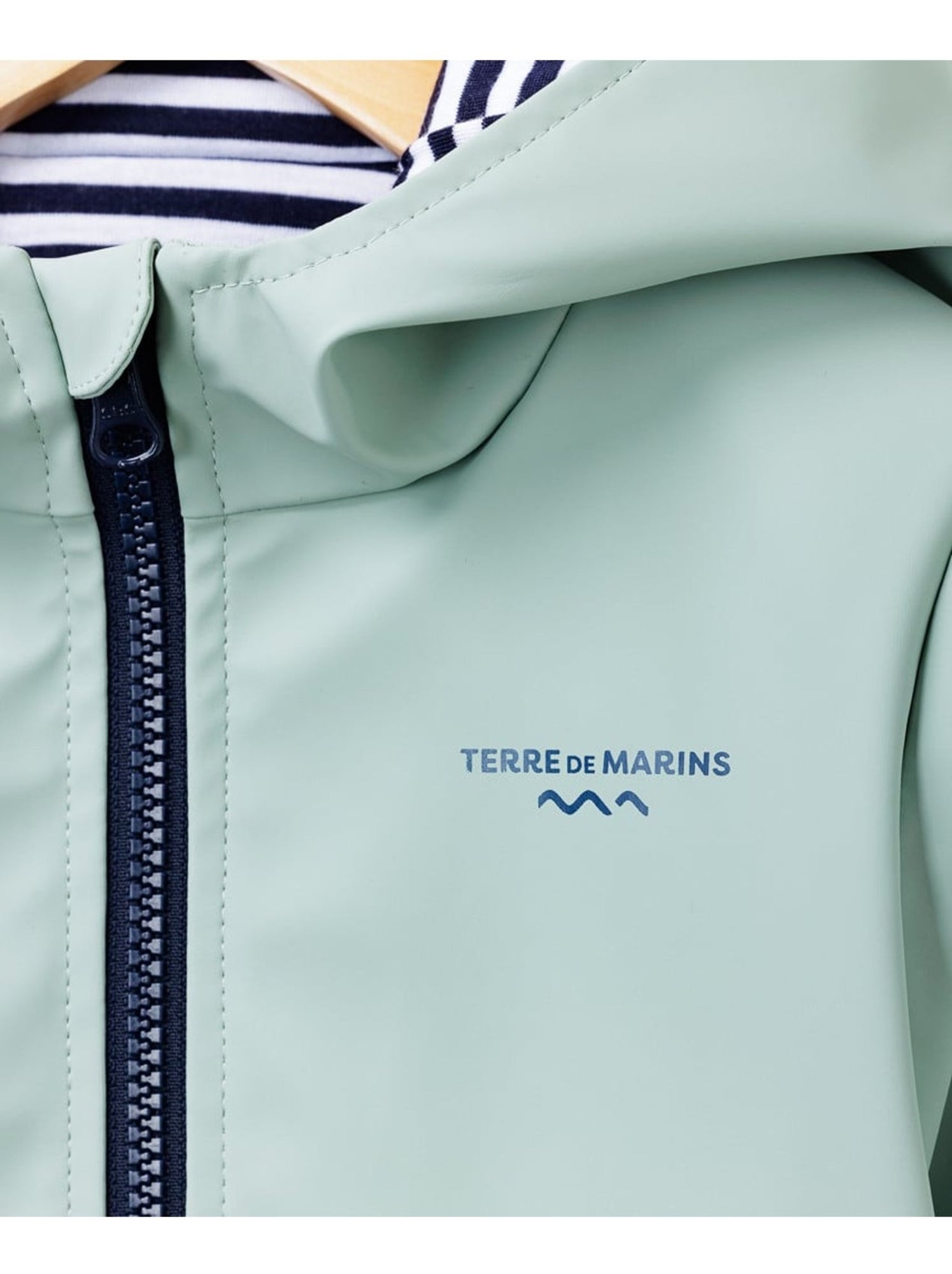 Ciré imperméable avec capuche - terre de marins - Vert clair