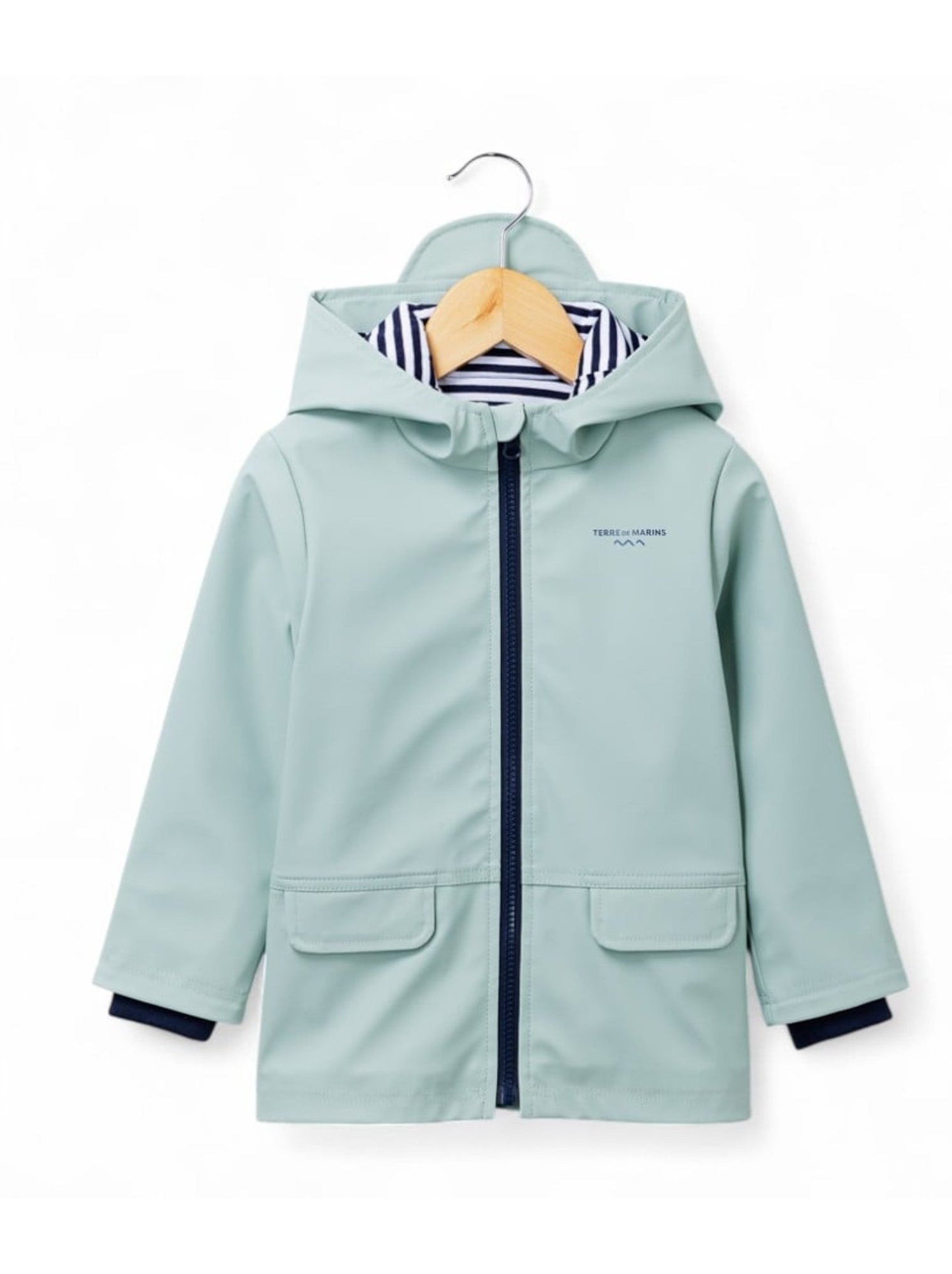 Ciré imperméable avec capuche - terre de marins - Vert clair