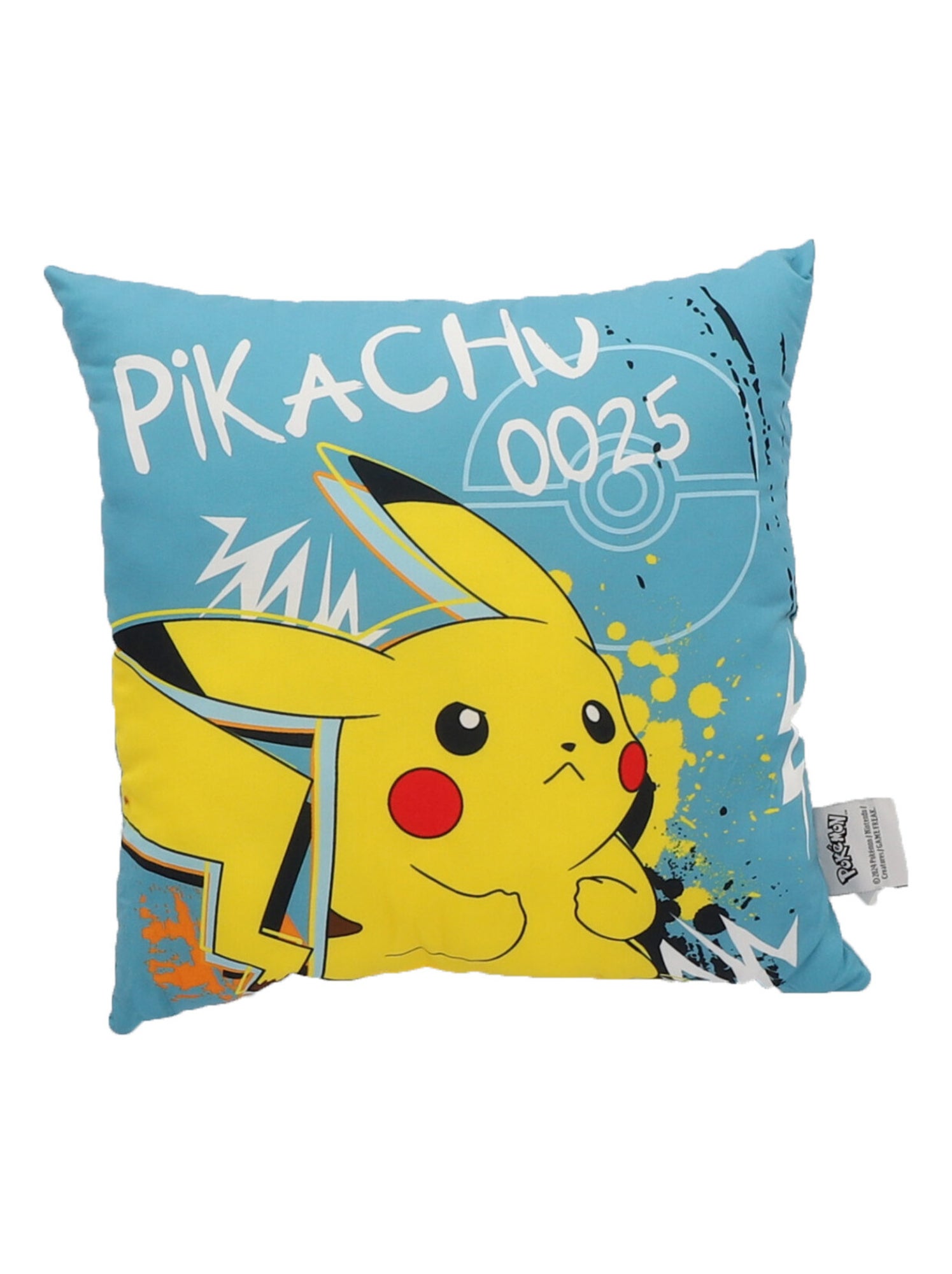 Coffret coussin et plaid Pikachu Pokémon - 100% Polyester - Bleu - Bleu
