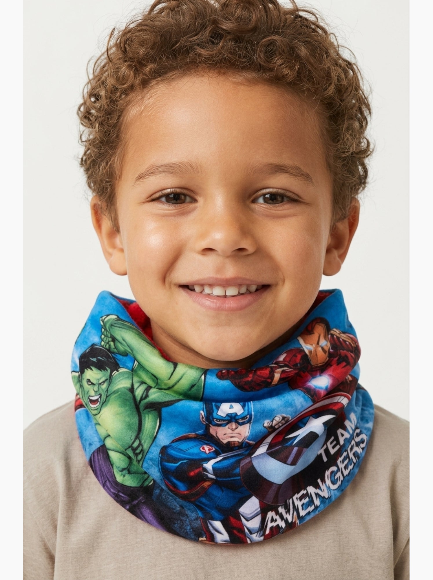 Col   garçon avengers - licence officielle - Bleu