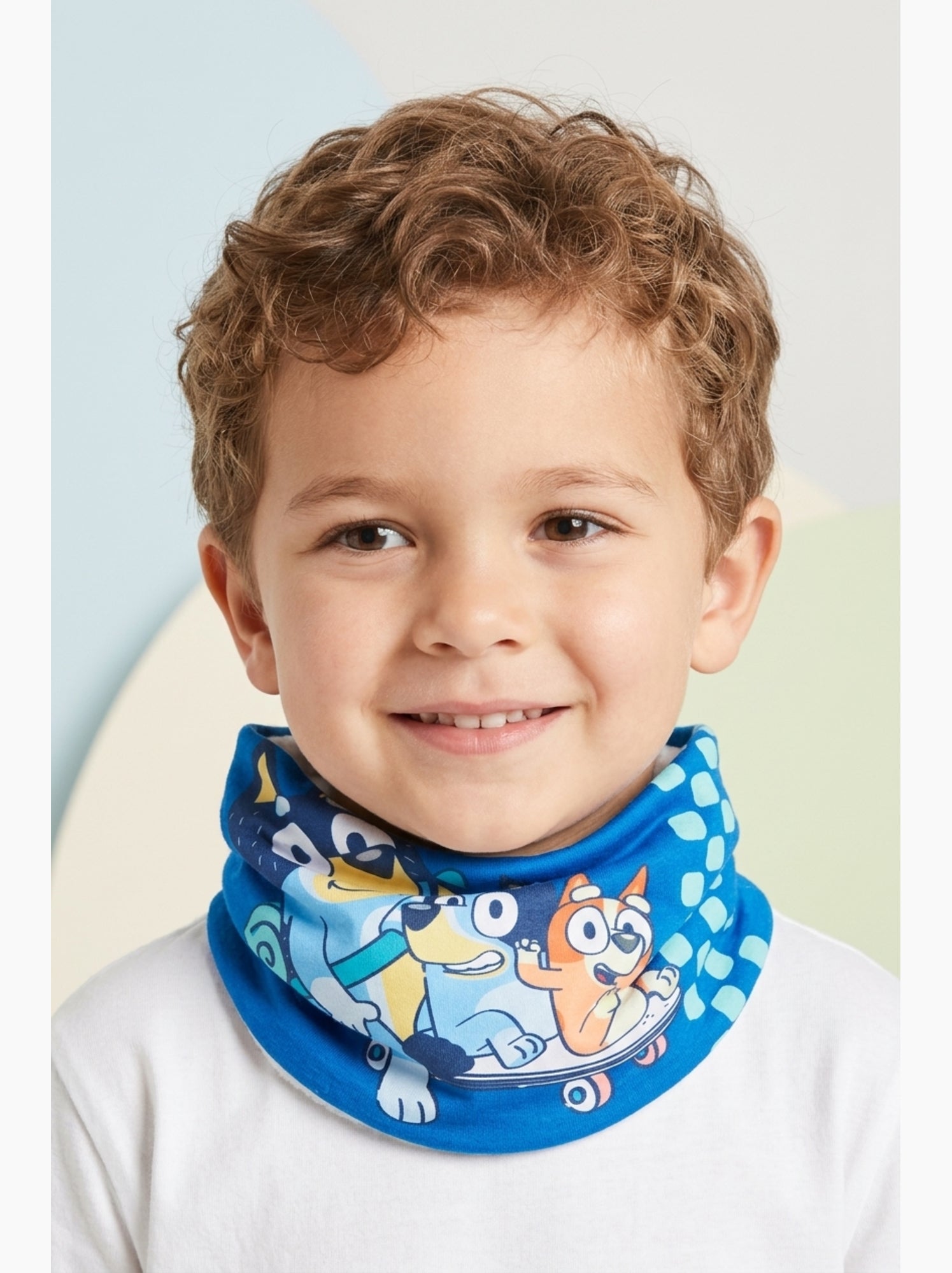 Col   garçon bluey - licence officielle - Bleu
