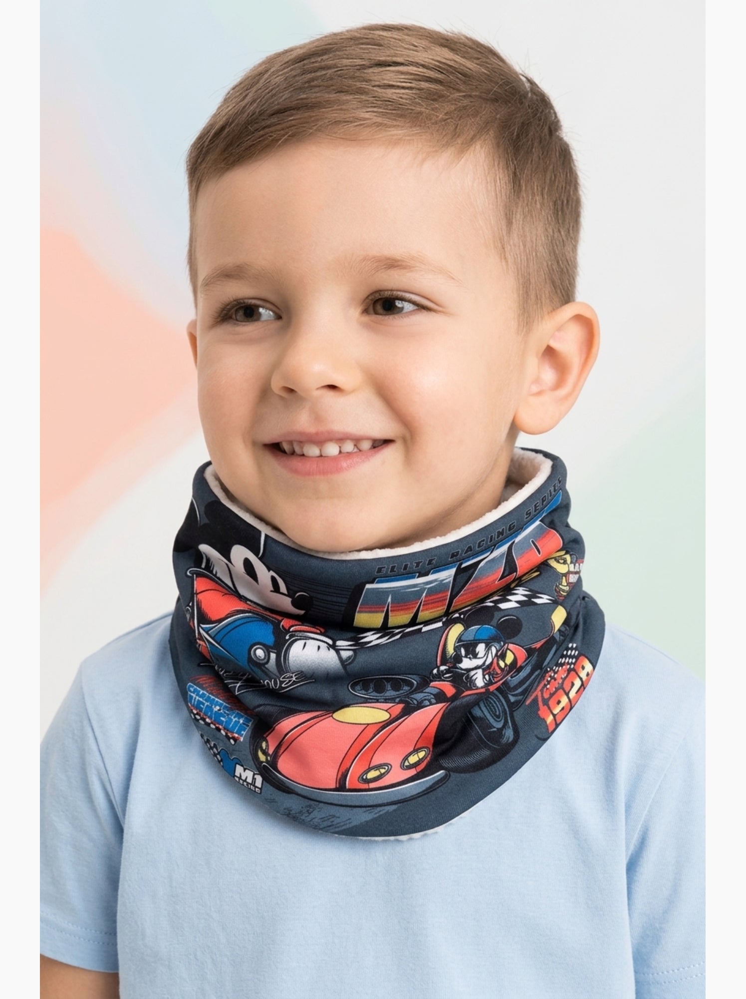 Col   garçon mickey - licence officielle - Gris