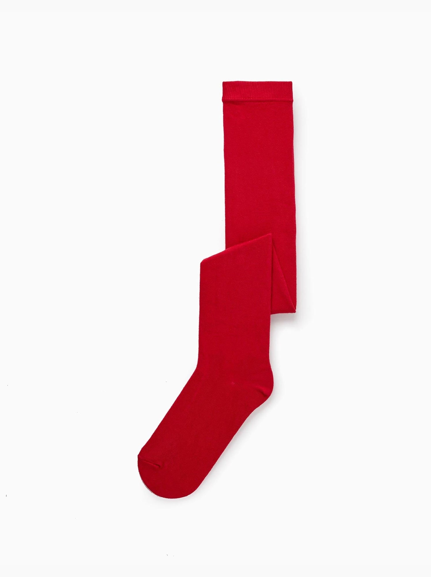 Collant en coton anti-boulochage - Rouge foncé