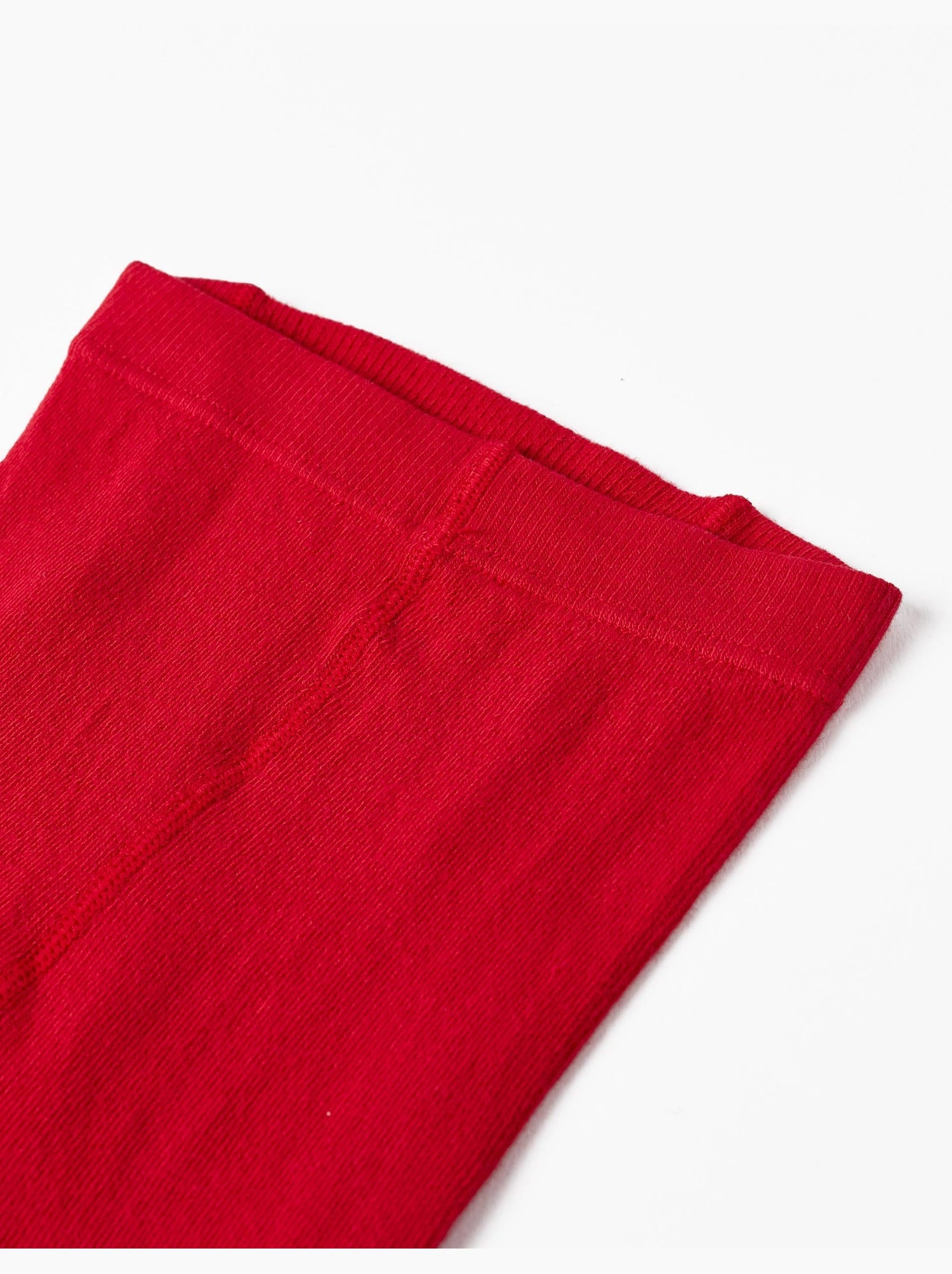 Collant en coton anti-boulochage - Rouge foncé