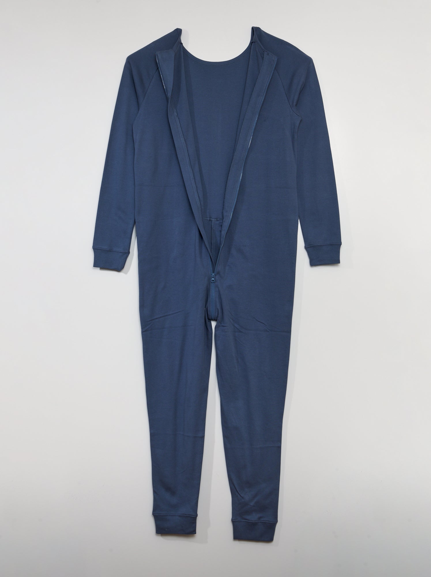 Combinaison avec ouverture zippée - collection facile à enfiler - Bleu