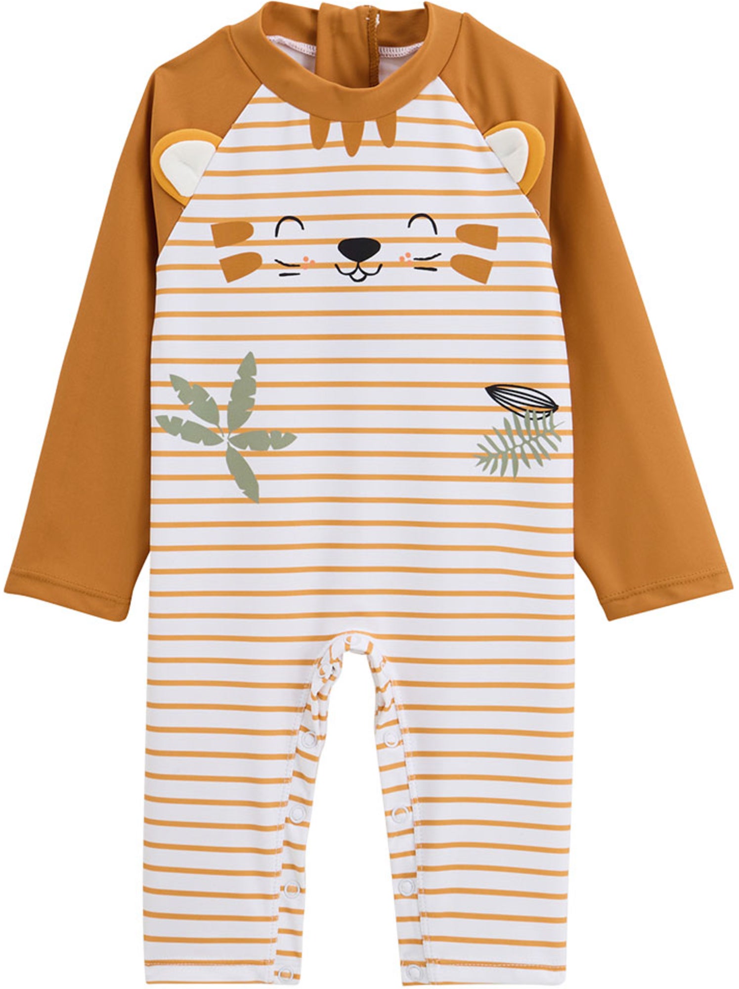 Combinaison de bain bébé manches longues protection uv mio - Camel