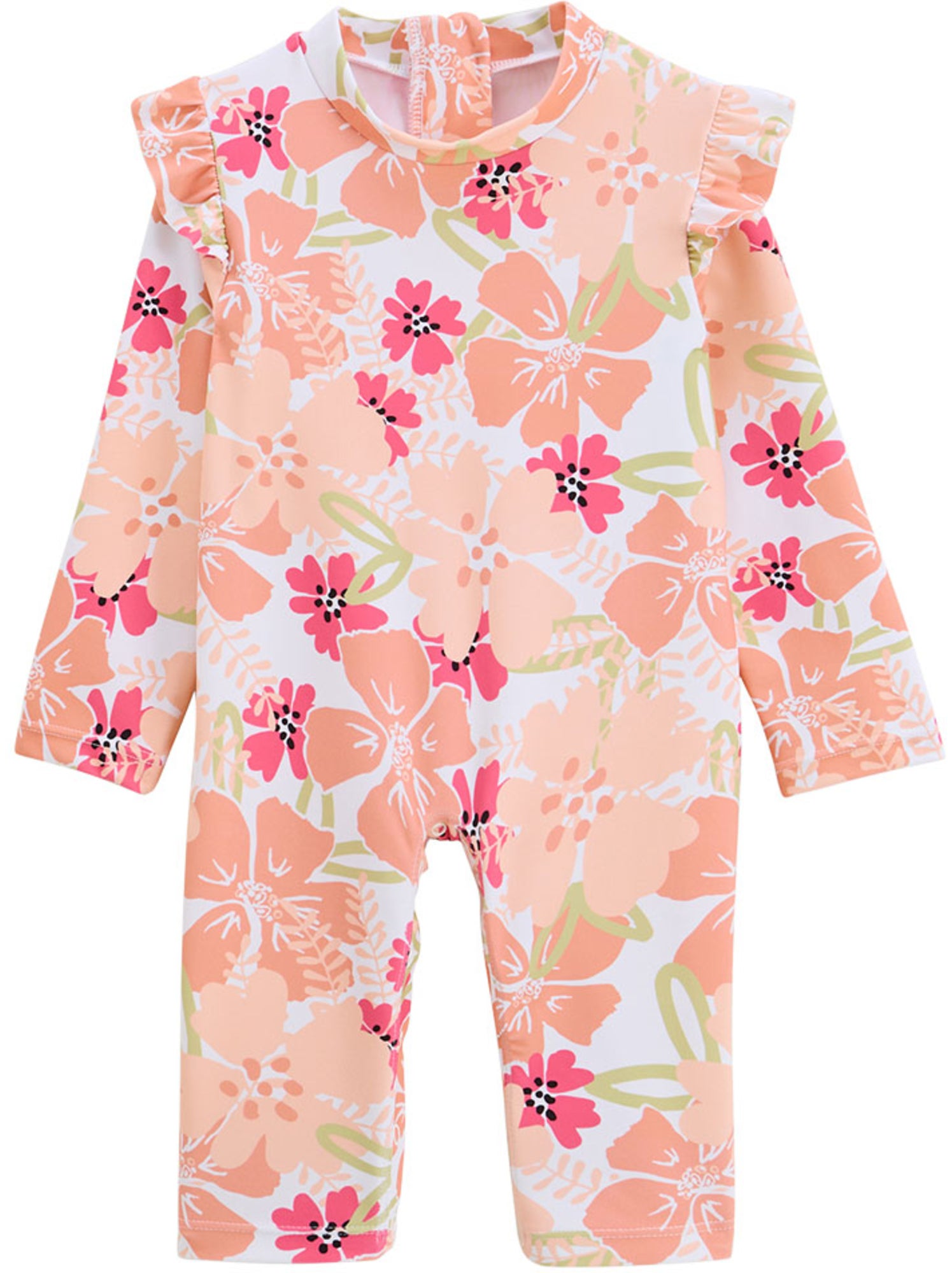 Combinaison de bain bébé manches longues protection uv rosara - Peche