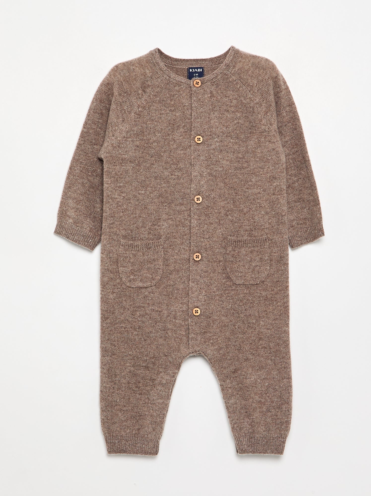 Combinaison en laine et cachemire - Premium - Marron