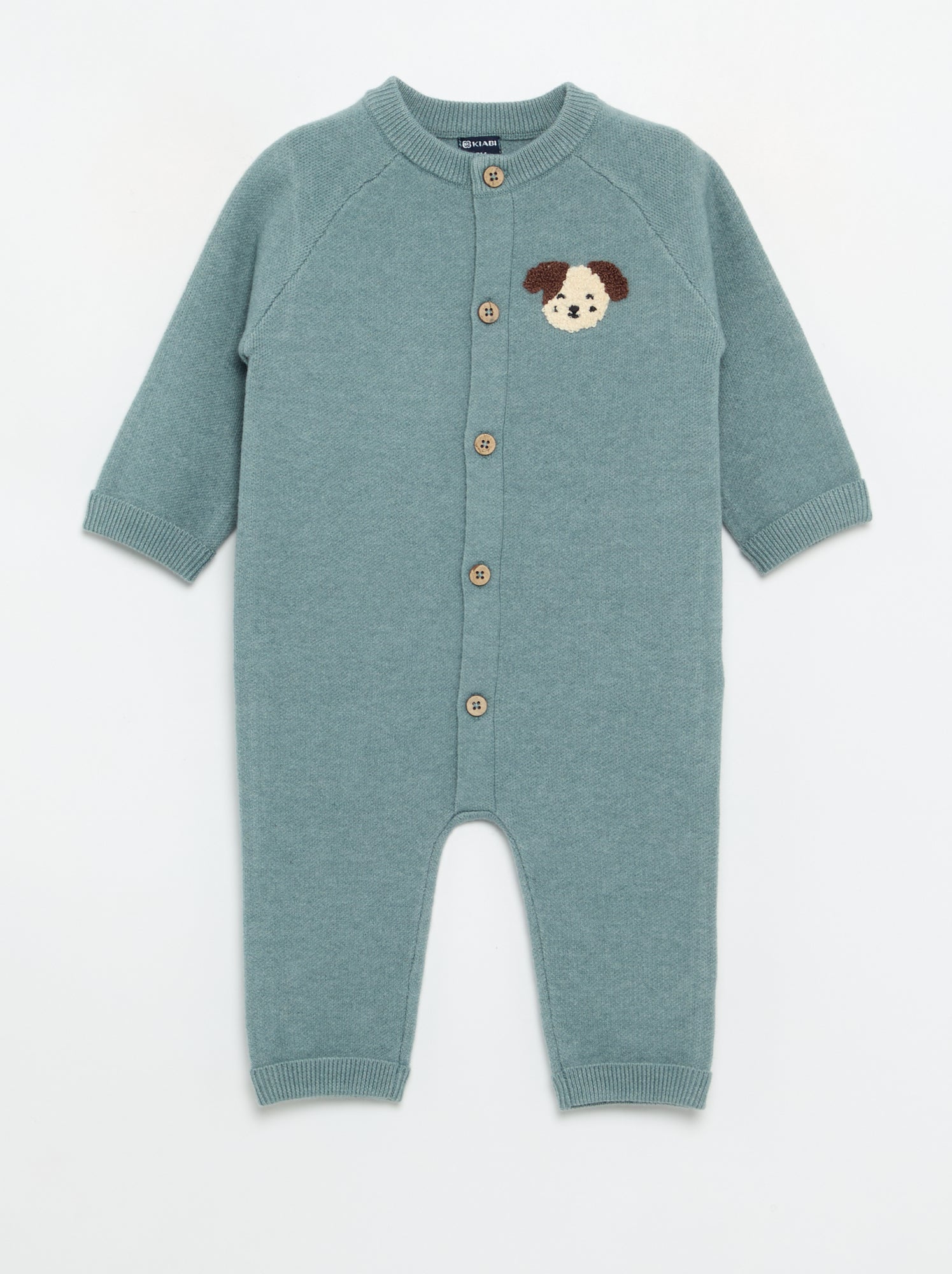 Combinaison en maille compacte - Bleu