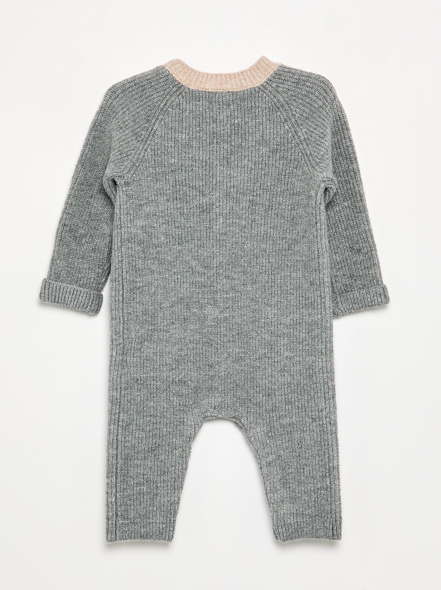 Combinaison longue en tricot - Gris