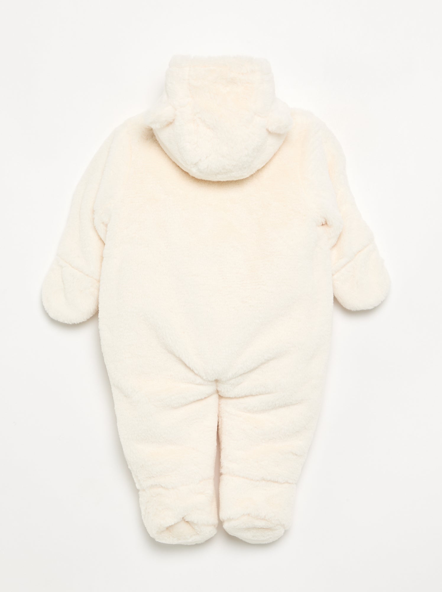 Combinaison pilote imitation fourrure - Blanc