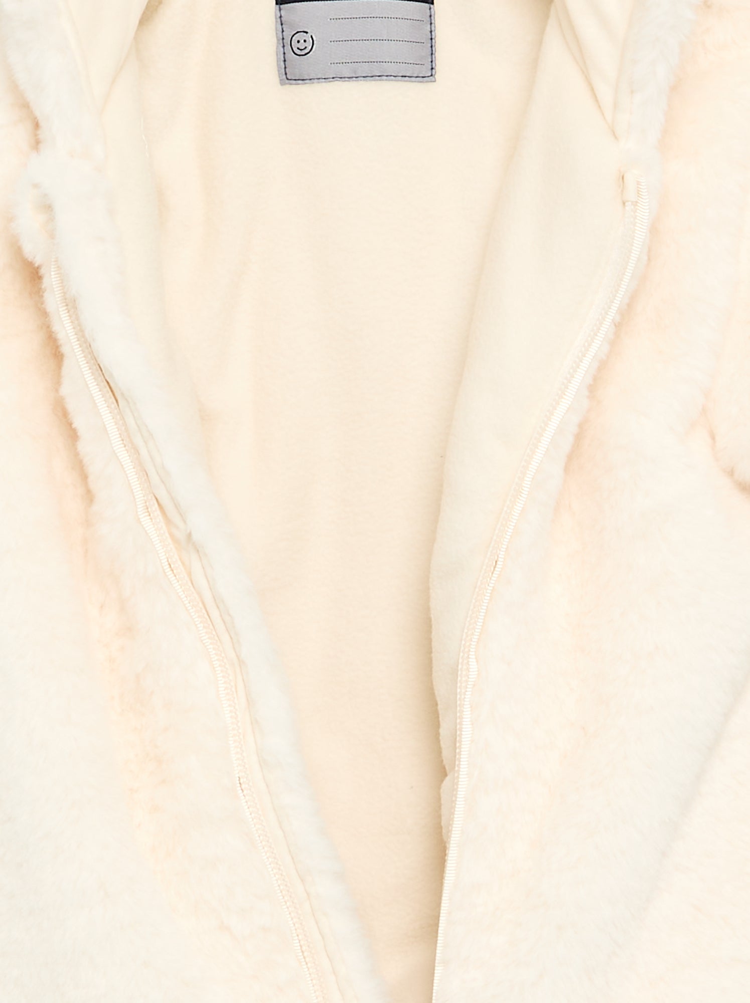 Combinaison pilote imitation fourrure - Blanc