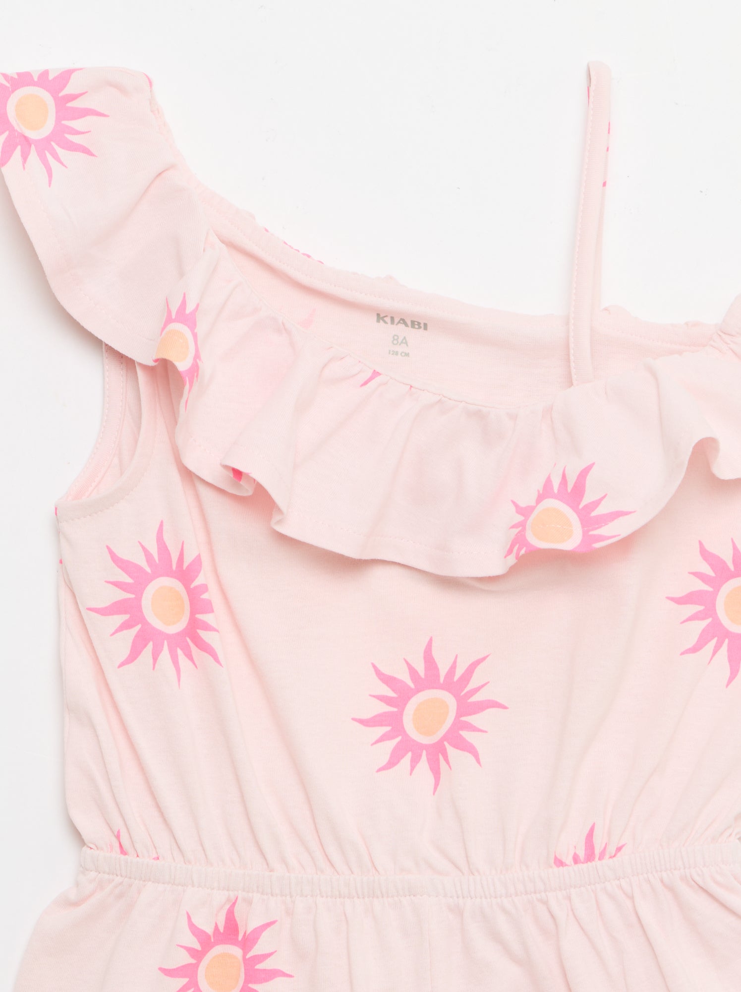 Combishort avec col asymétrique - Rose