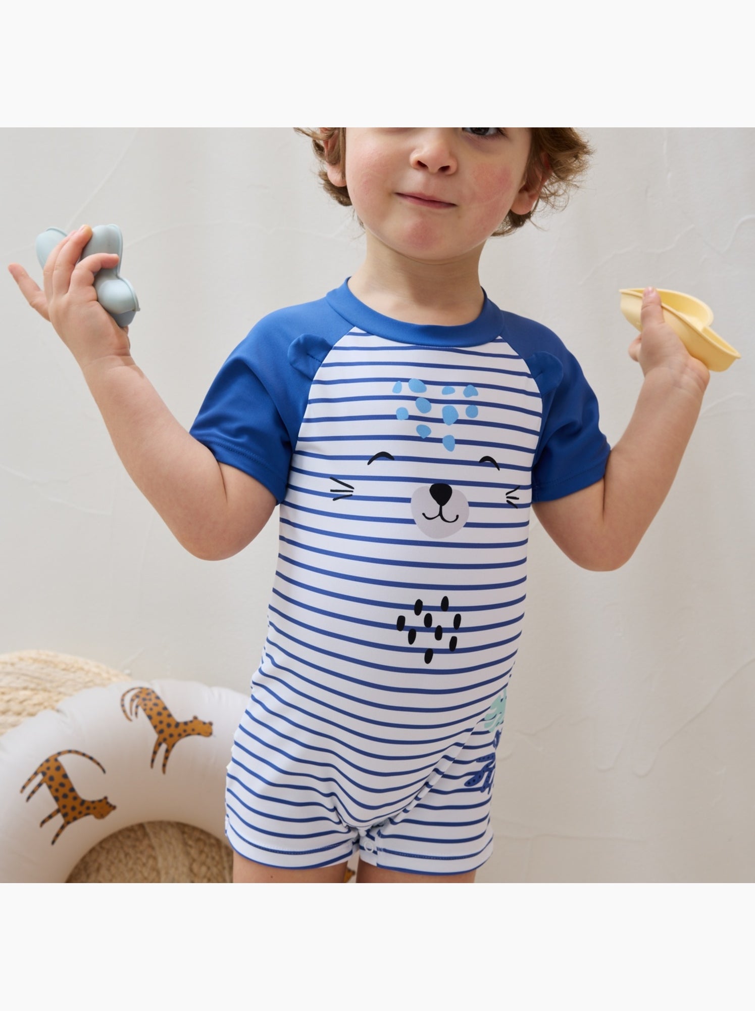 Combishort de bain bébé brasilia - Bleu