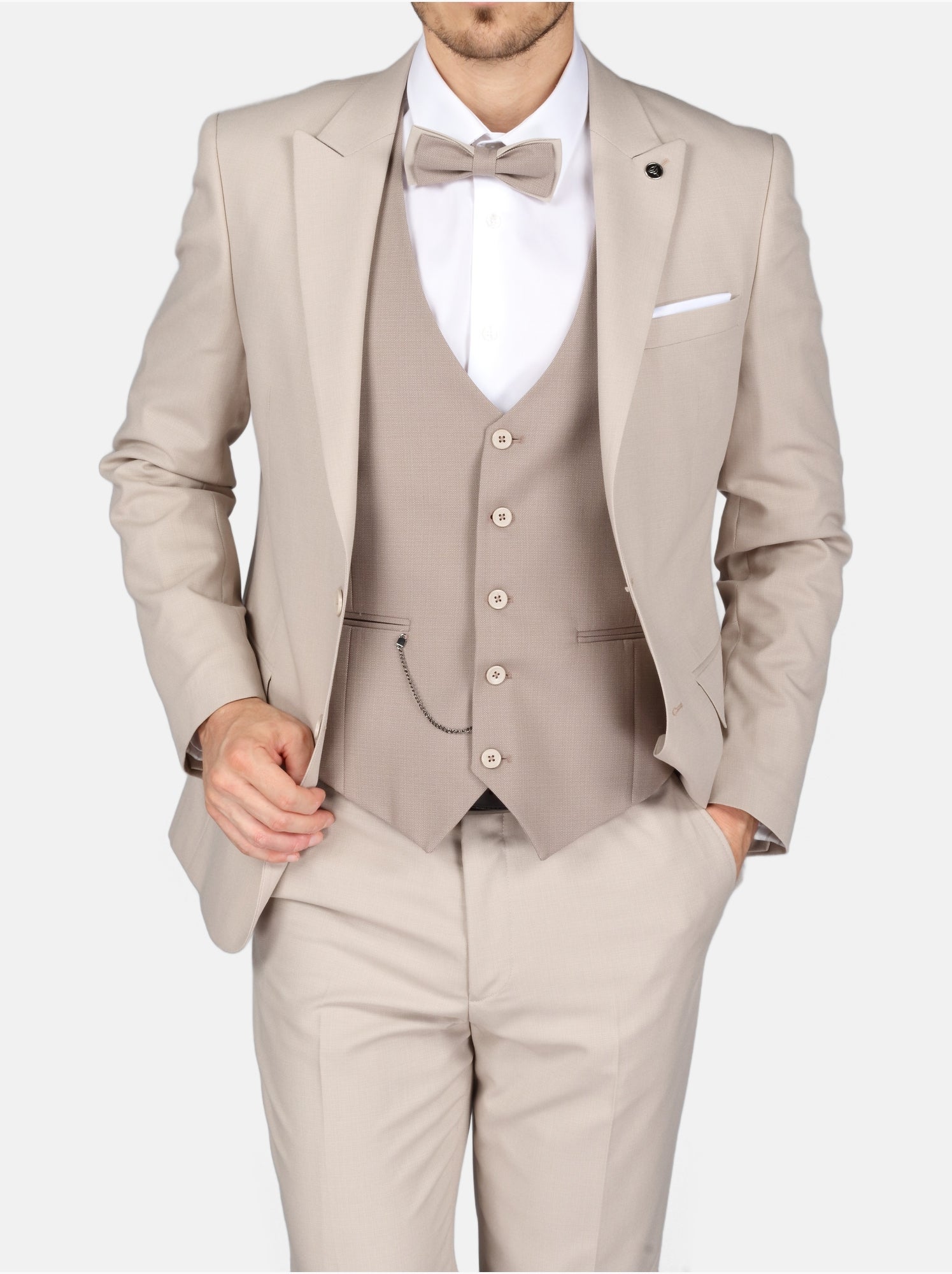 Costume 3 pièces - bill tornade - Beige