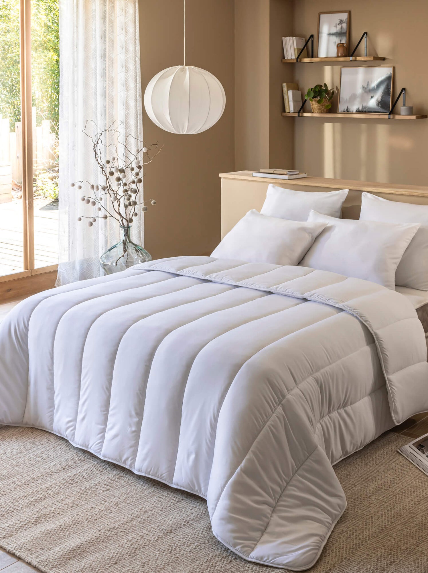 Couette chaude hiver 500gr/m² - Blanc