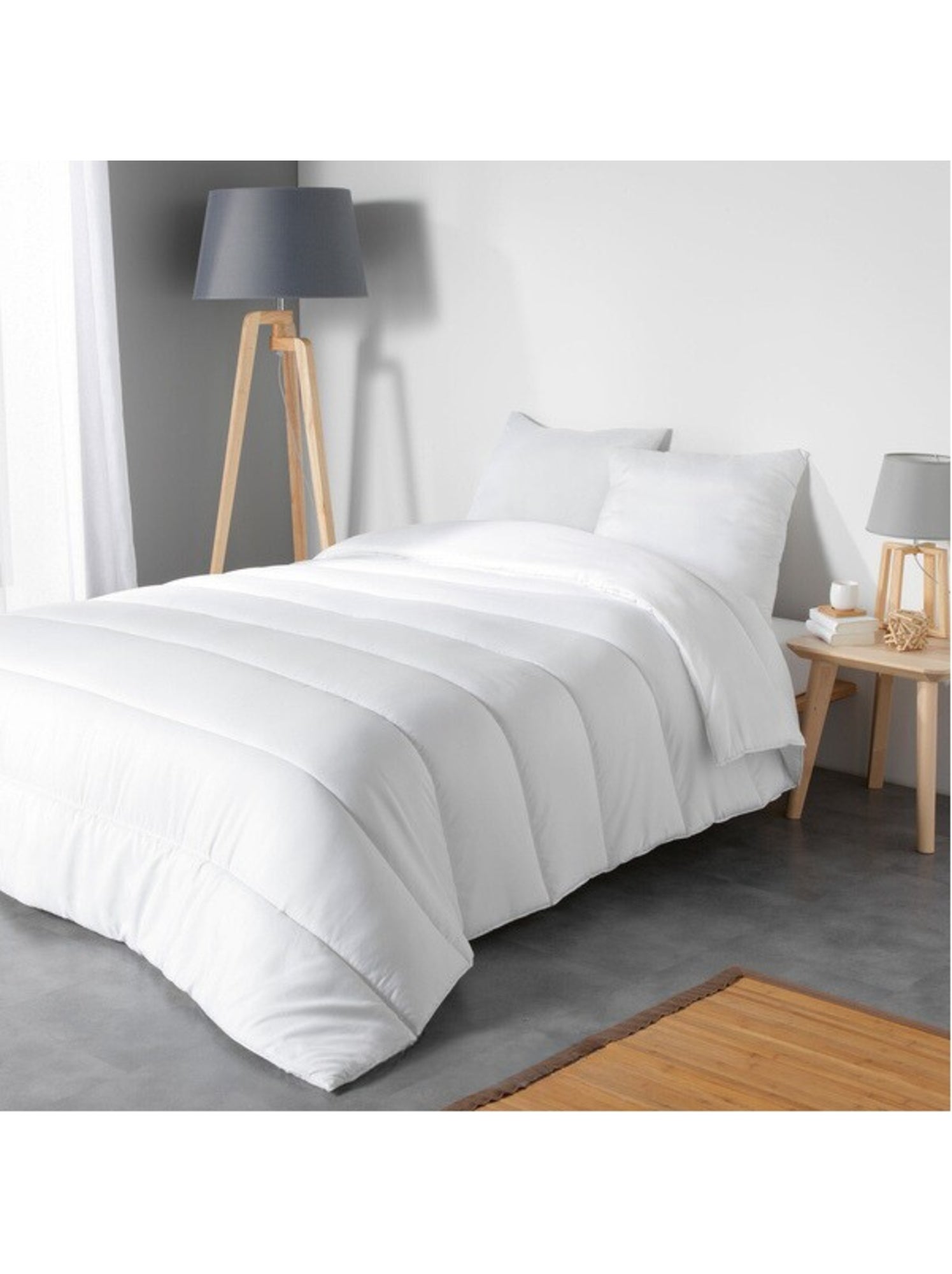 Couettes polyester mi-saison / medium promo linge - Blanc
