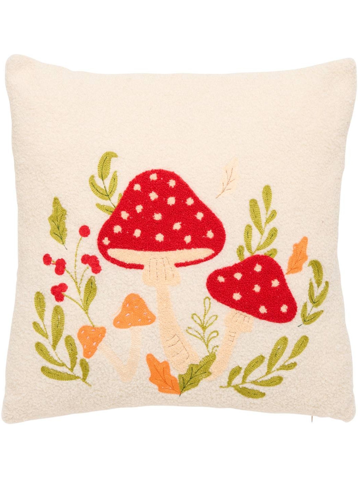 Coussin carré automne - Blanc