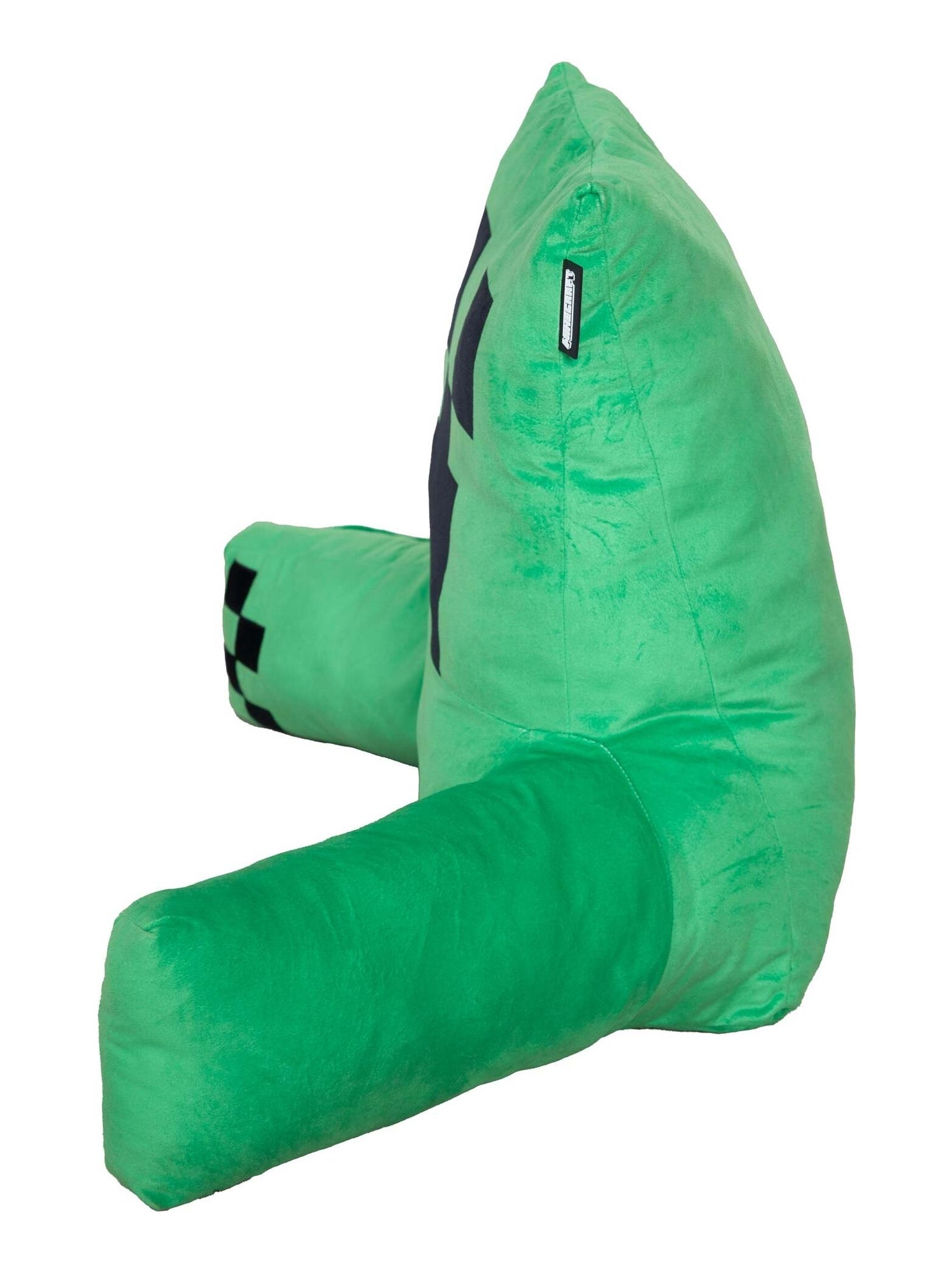 Coussin de lecture Alex avec dossier haut et accoudoirs 'Roba' - Minecraft - Vert