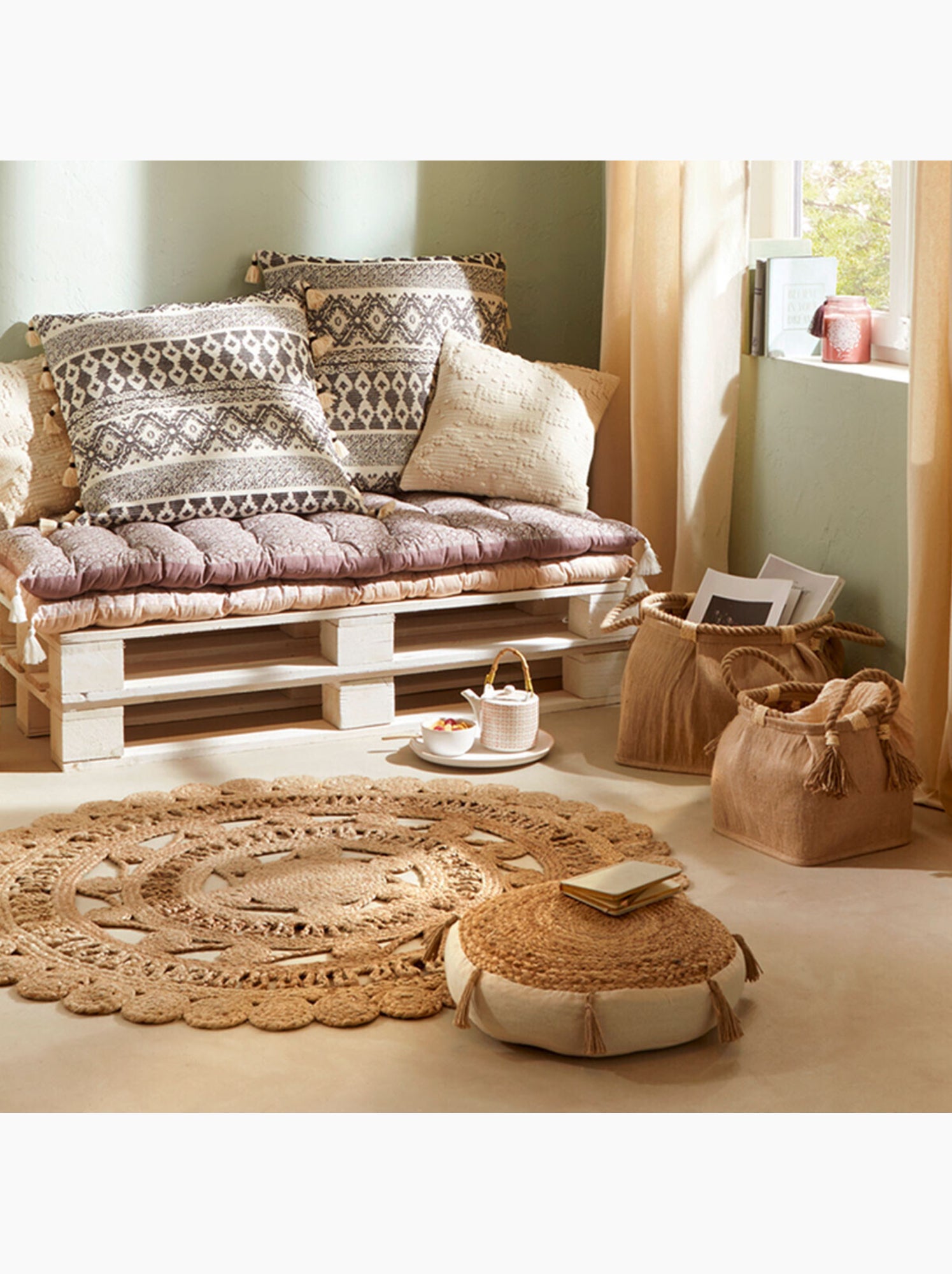 Coussin de sol rituality - Beige
