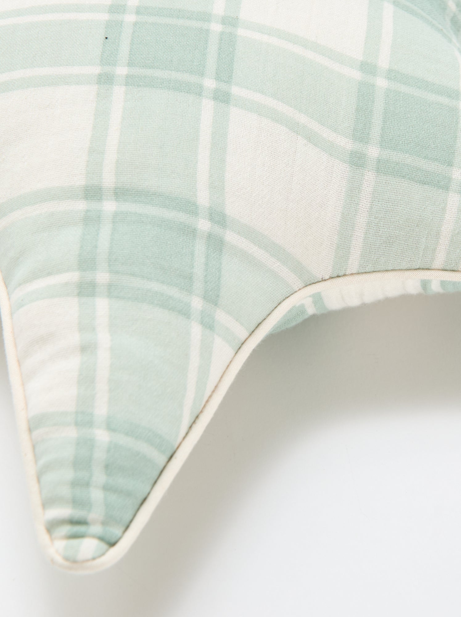 Coussin étoile en gaze de coton (50 x 45 cm) - Vert