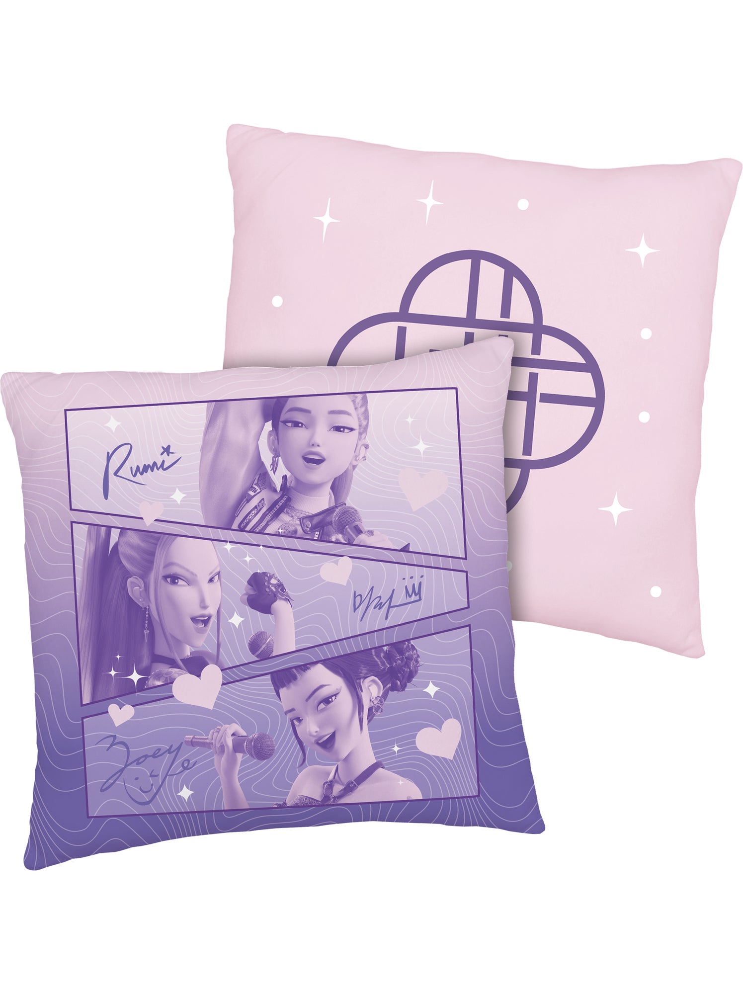 Coussin imprimé, kpop demon hunters golden - Violet