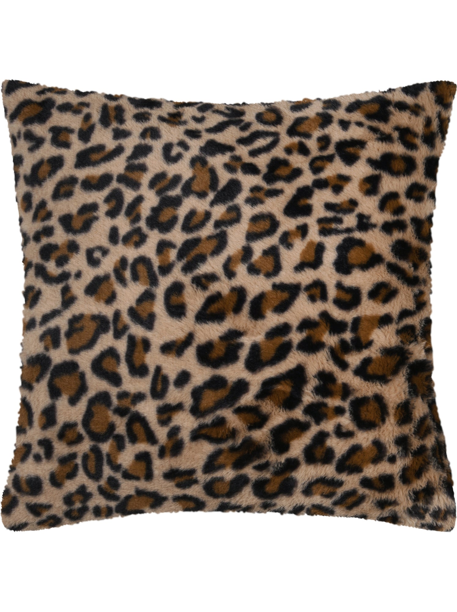 Coussin imprimé léopard - Marron clair