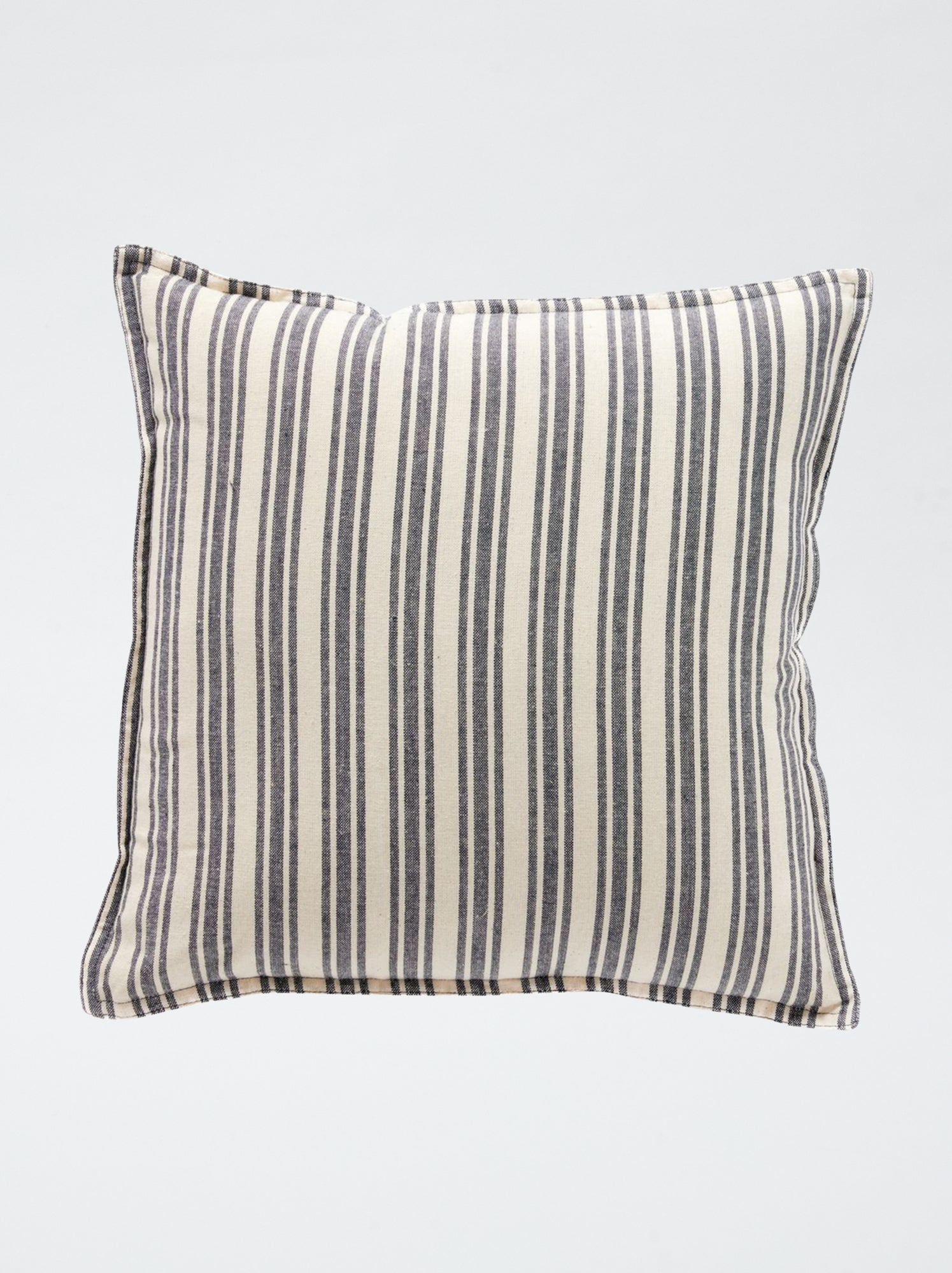 Coussin imprimé rayé - BLANC