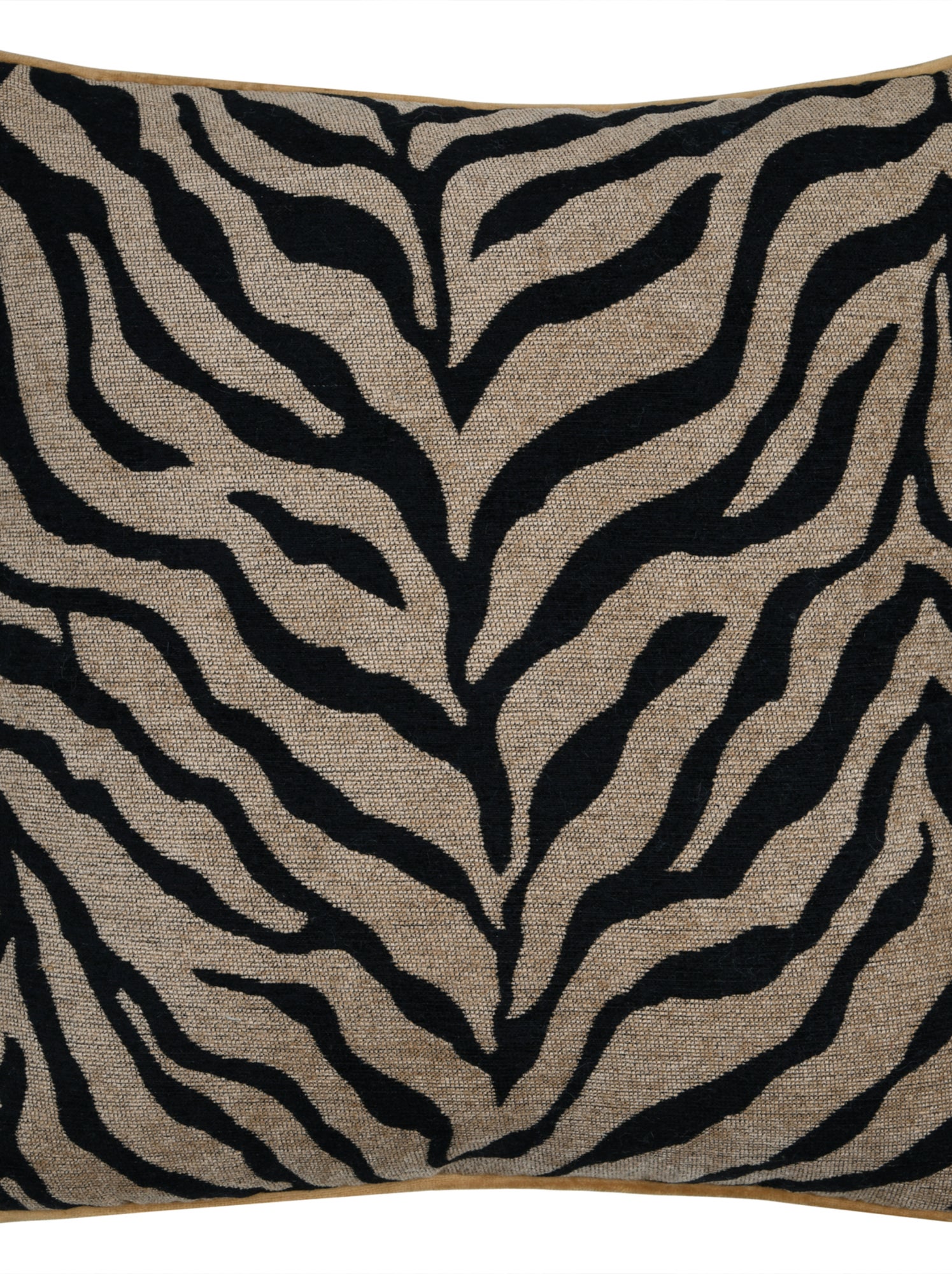 Coussin imprimé zèbre - Noir
