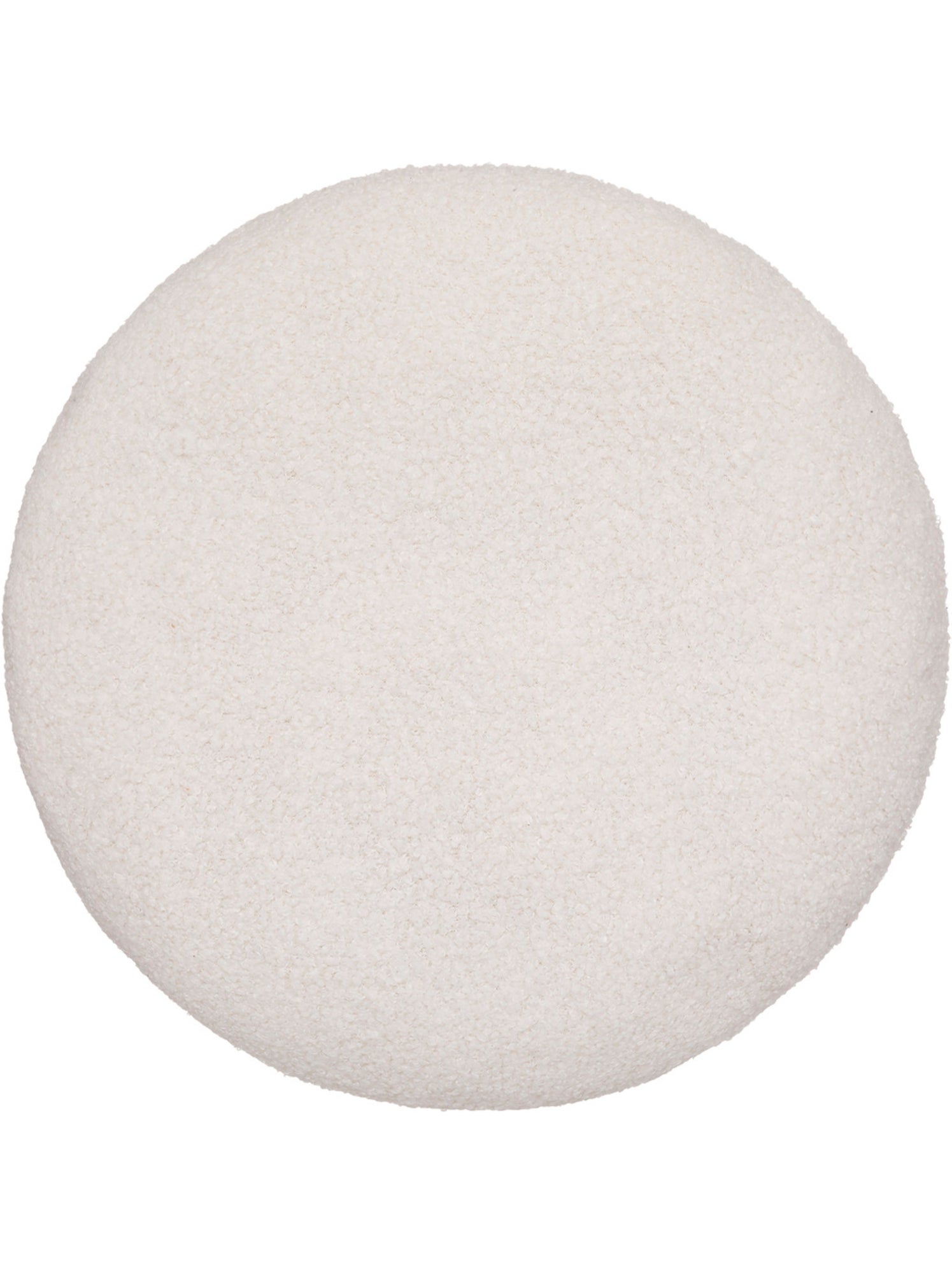 Coussin rond forme berlingot subli - Ivoire