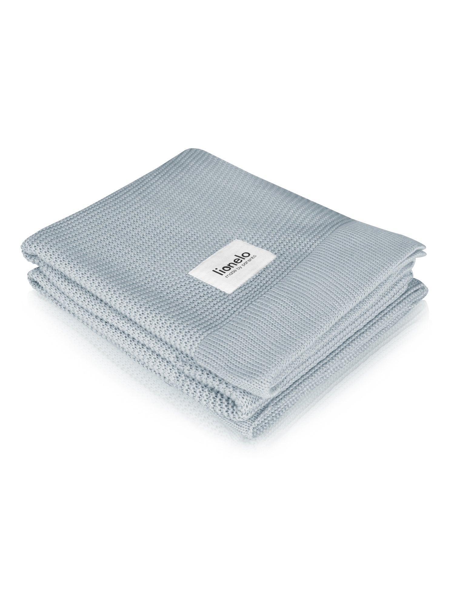 Couverture bébé 100% coton LIONELO - Hypoallergénique - Antibactérien - 100 × 75 cm - Gris