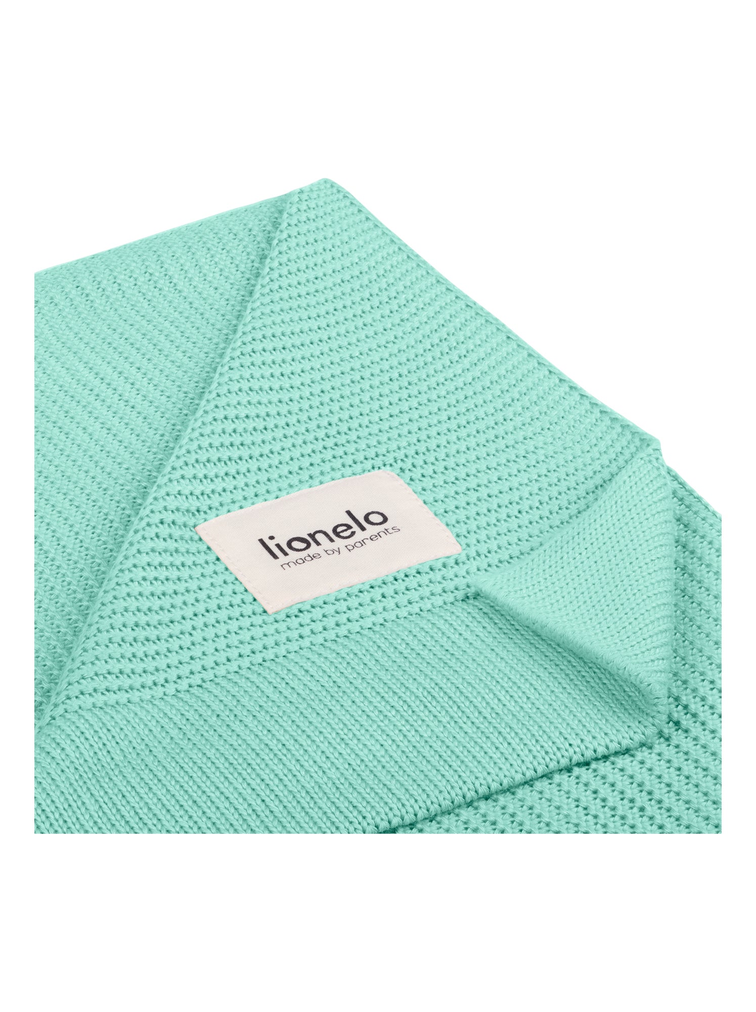 Couverture bébé 100% coton LIONELO - Hypoallergénique - Antibactérien - 100 × 75 cm - Vert